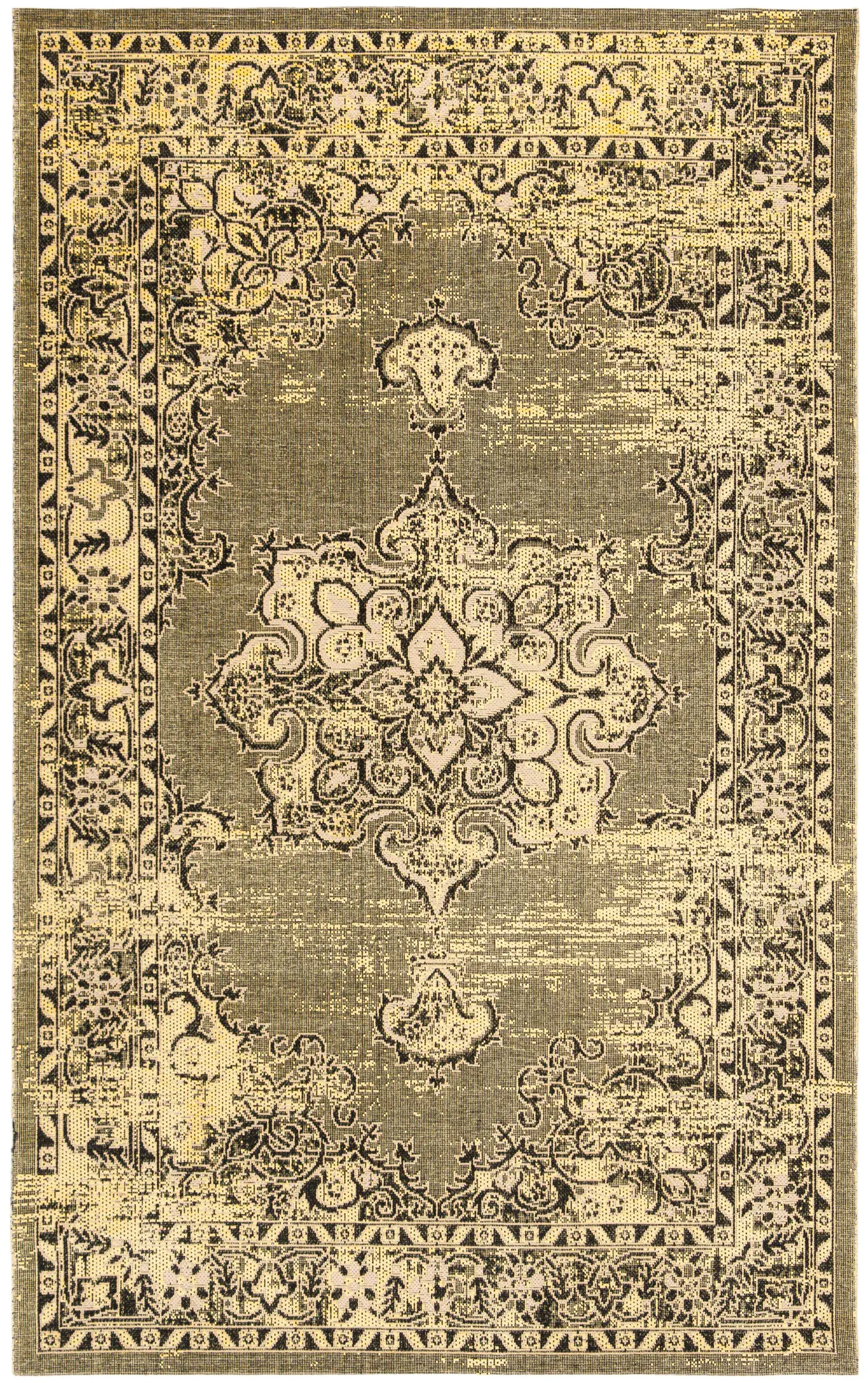 Palazzo Distressed Medallion Rug