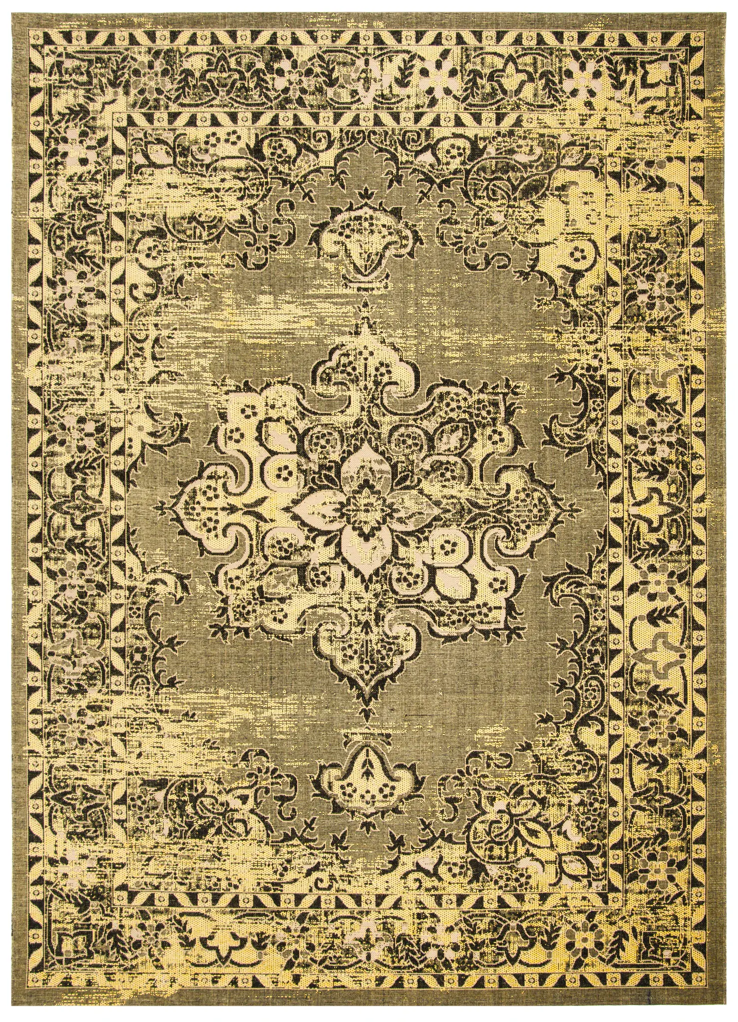 Palazzo Distressed Medallion Rug