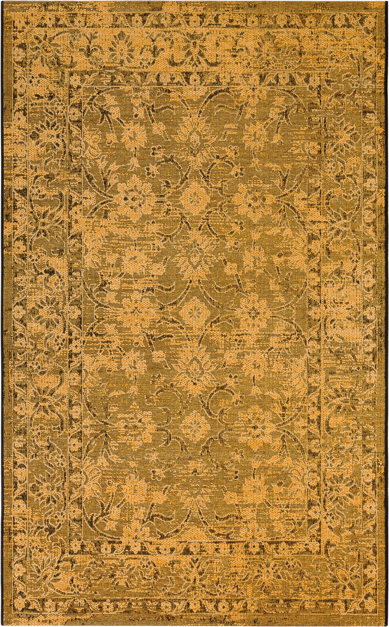 Palazzo Traditional Floral Border Rug