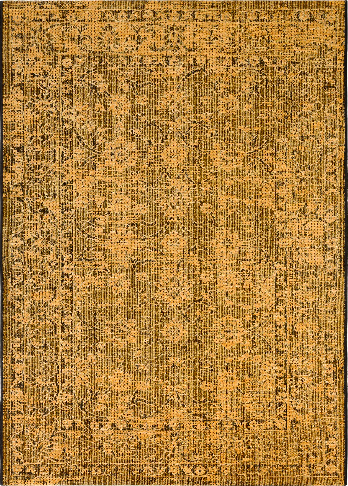 Palazzo Traditional Floral Border Rug