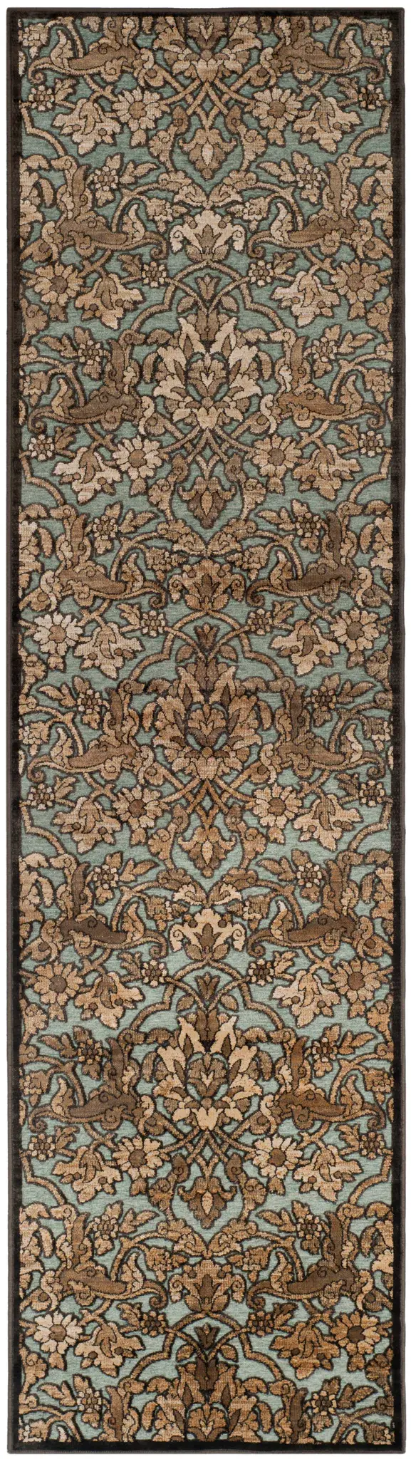 Paradise Scrolling Damask Rug