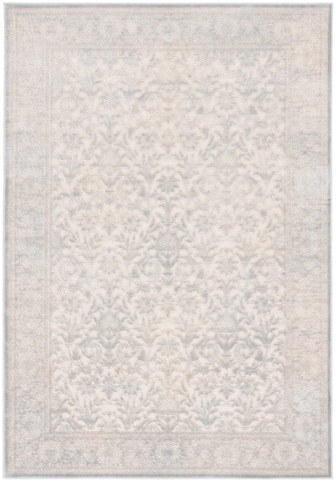 Paradise Damask Bordered Rug