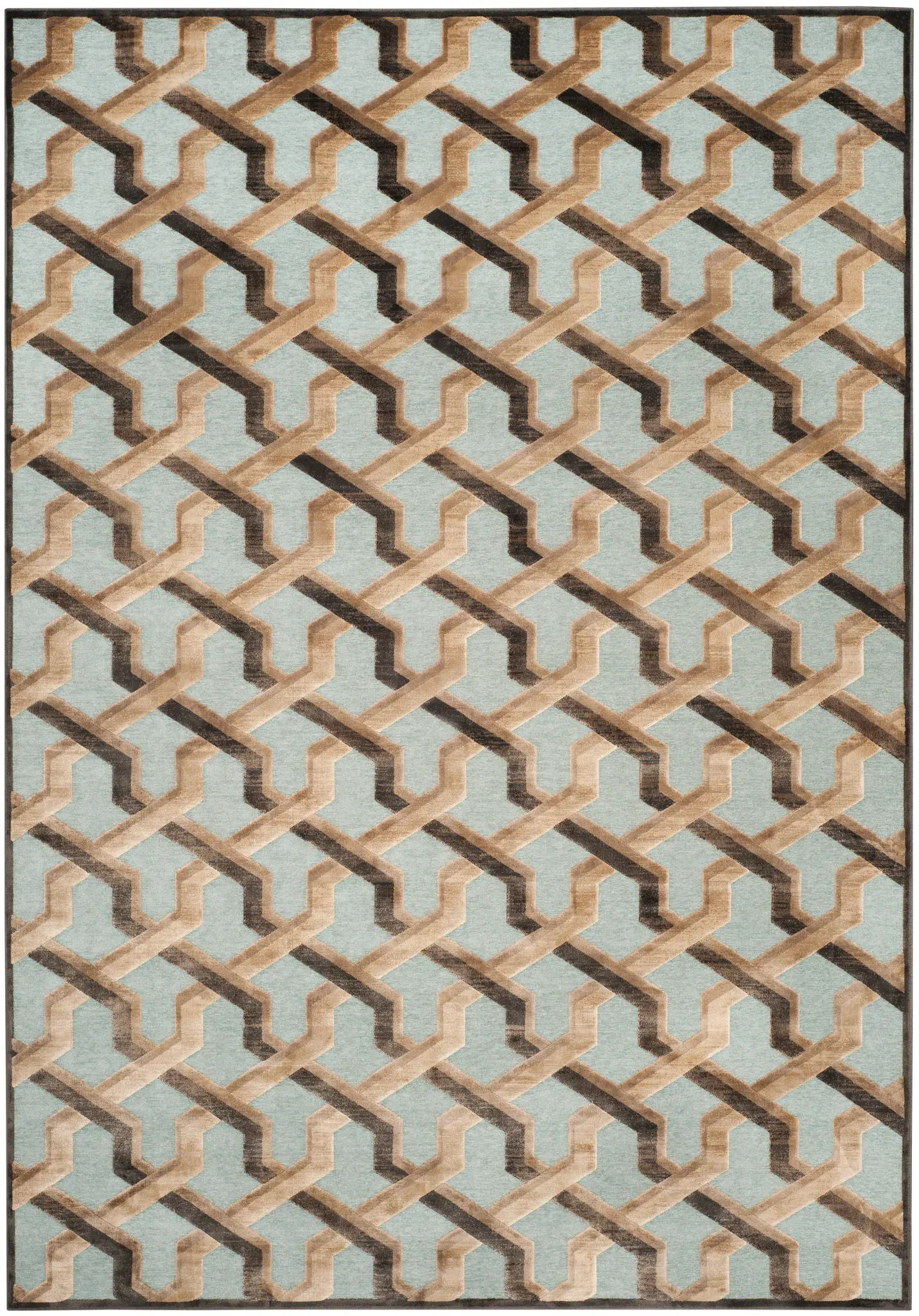 Paradise Isaac Mizrahi Interlocking Lattice Rug