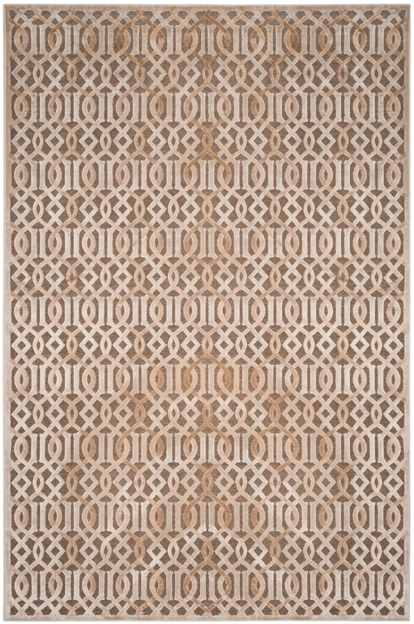Paradise Interlocking Lattice Viscose Rug