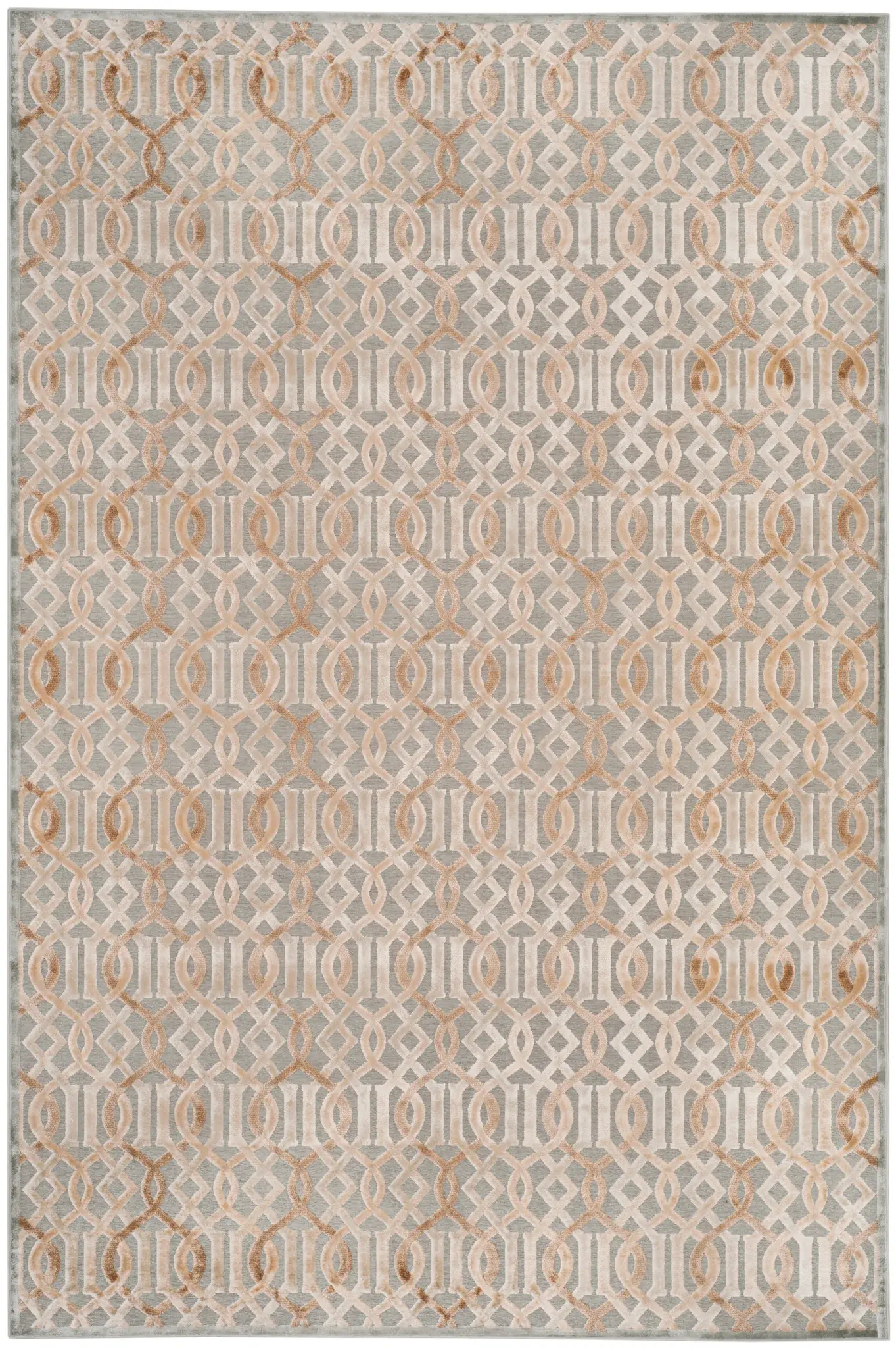 Paradise Interlocking Lattice Viscose Rug