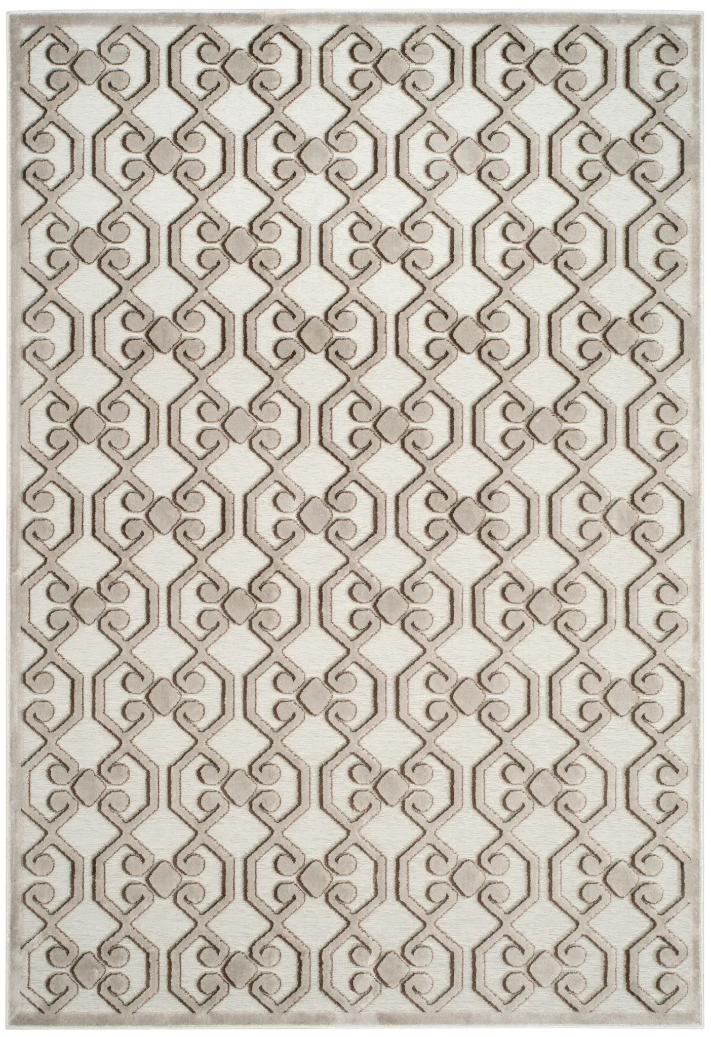 Paradise Belgian Scroll Trellis Viscose Rug