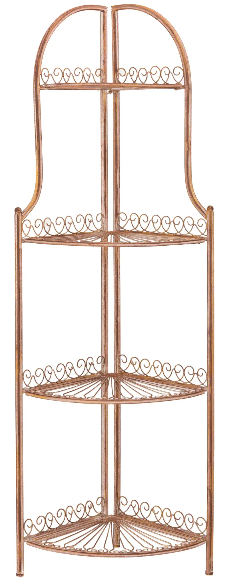 Abarrane Four-Tier Corner Shelf
