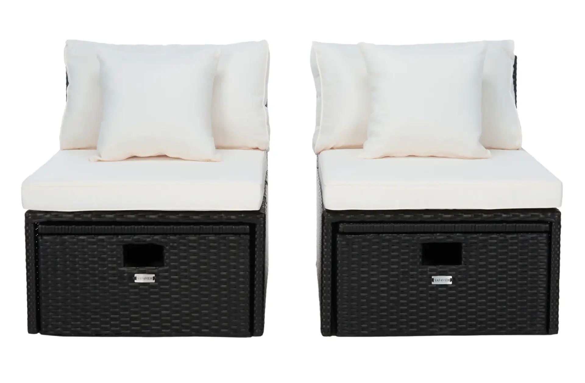 Pramla Outdoor Settee With Ottoman