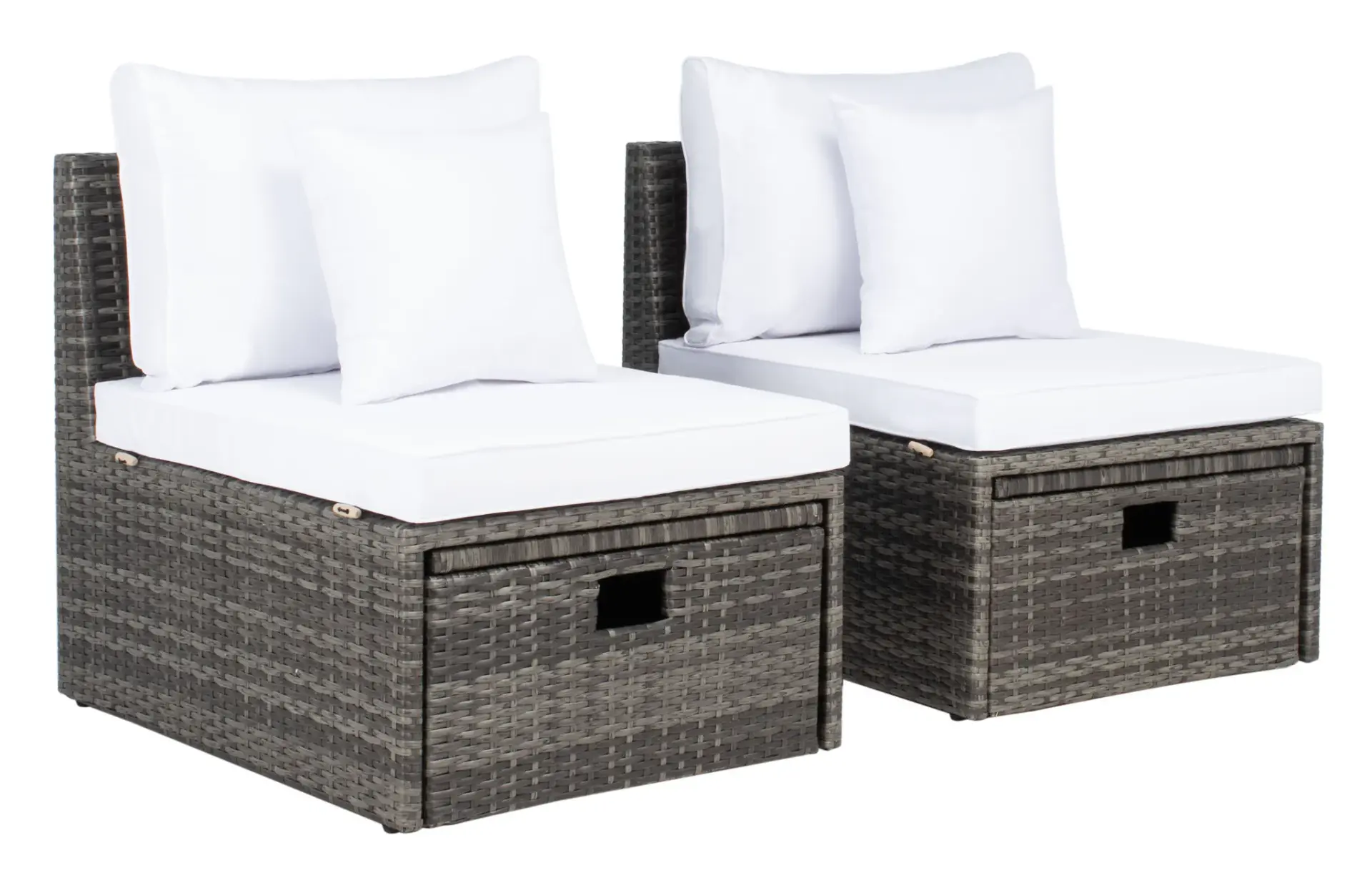 Pramla Outdoor Settee With Ottoman