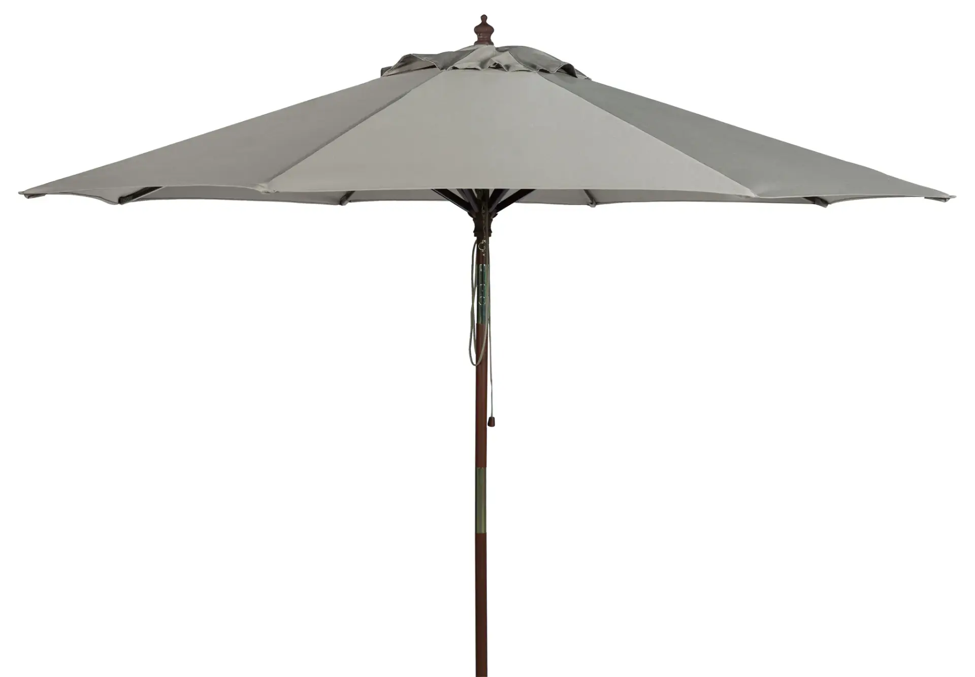 Cannes 9-Foot Wood Crank Umbrella