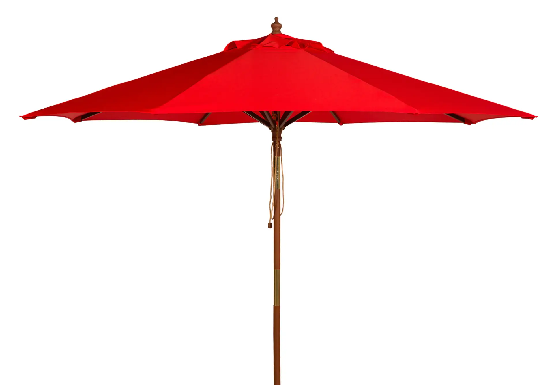 Cannes 9-Foot Wood Crank Umbrella