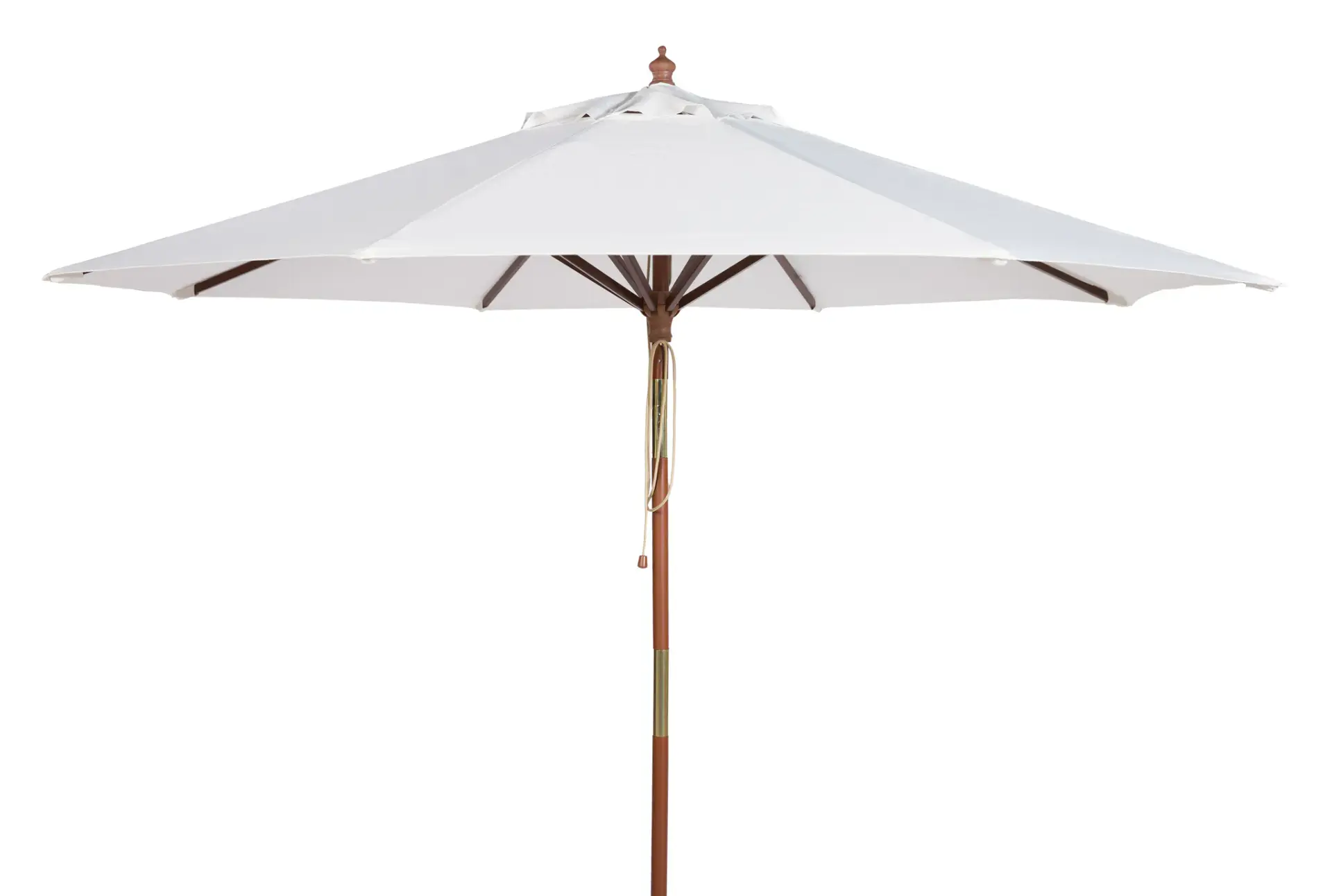 Cannes 9-Foot Wood Crank Umbrella