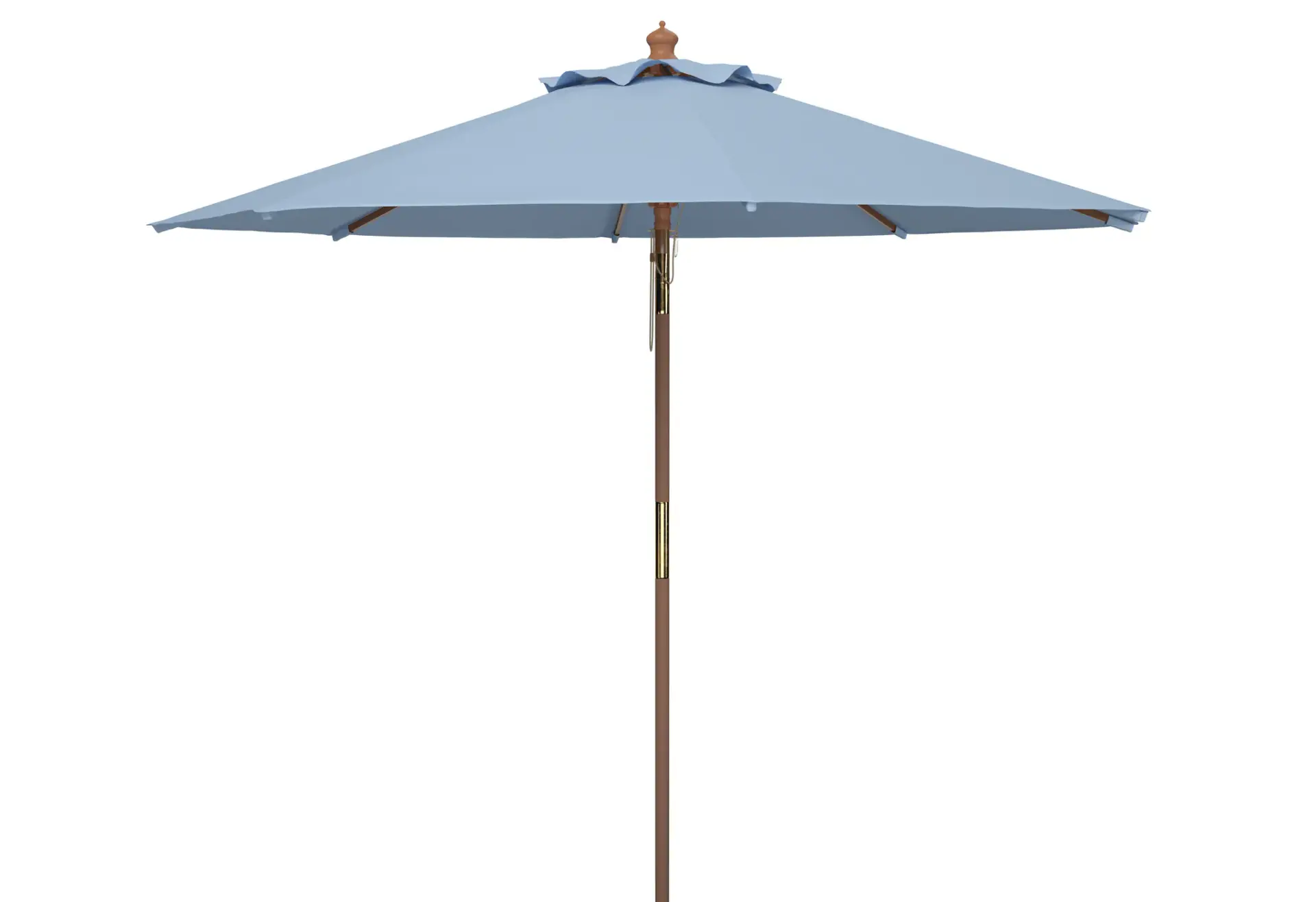 Cannes 9-Foot Wood Crank Umbrella