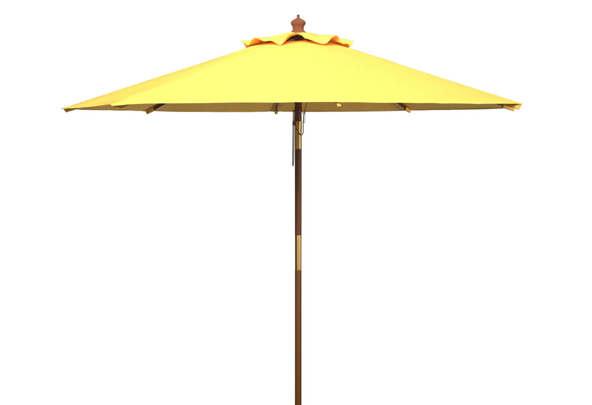 Cannes 9-Foot Wood Crank Umbrella