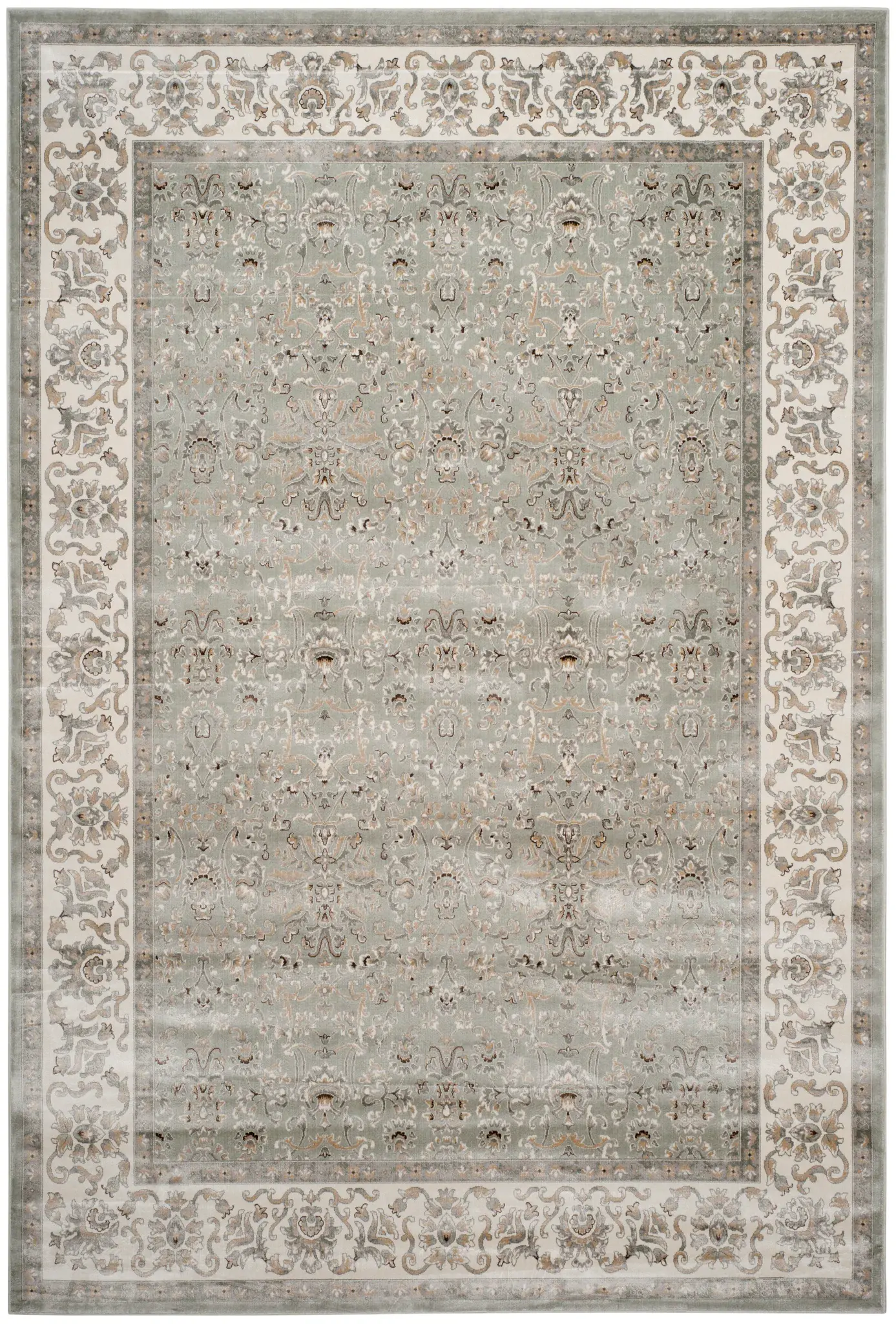 Persian Garden Allover Floral Viscose Rug