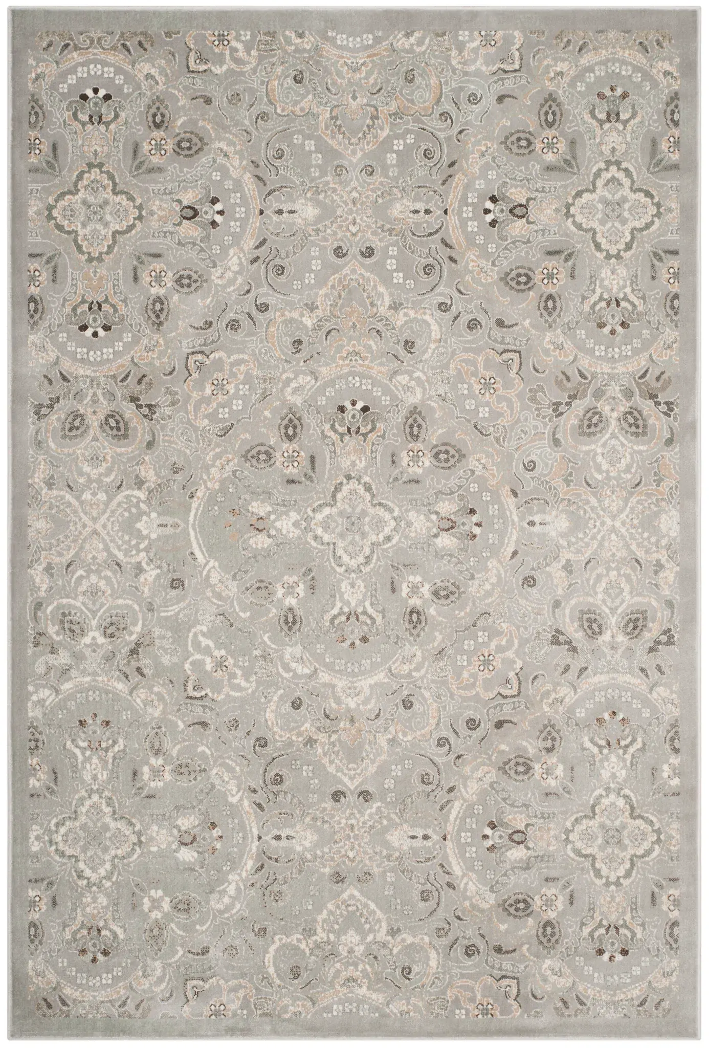 Persian Garden Medallion Viscose Rug