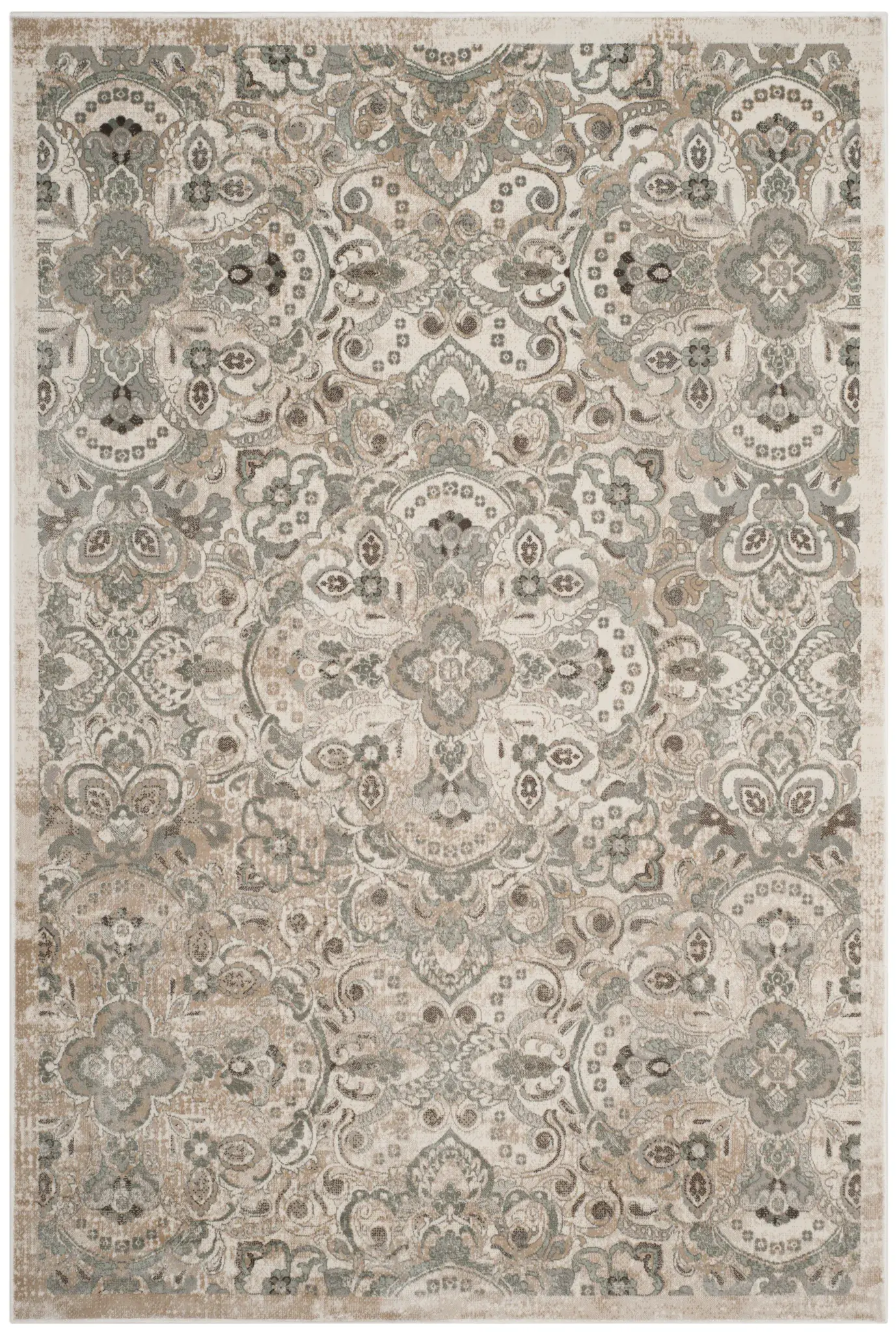Persian Garden Medallion Viscose Rug