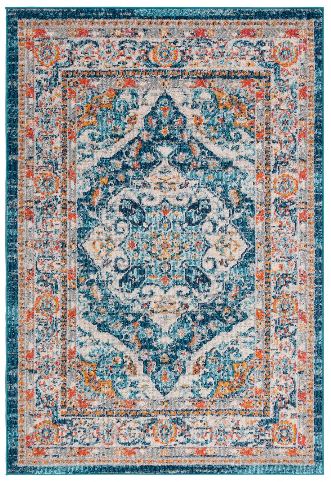 Phoenix Distressed Medallion Rug