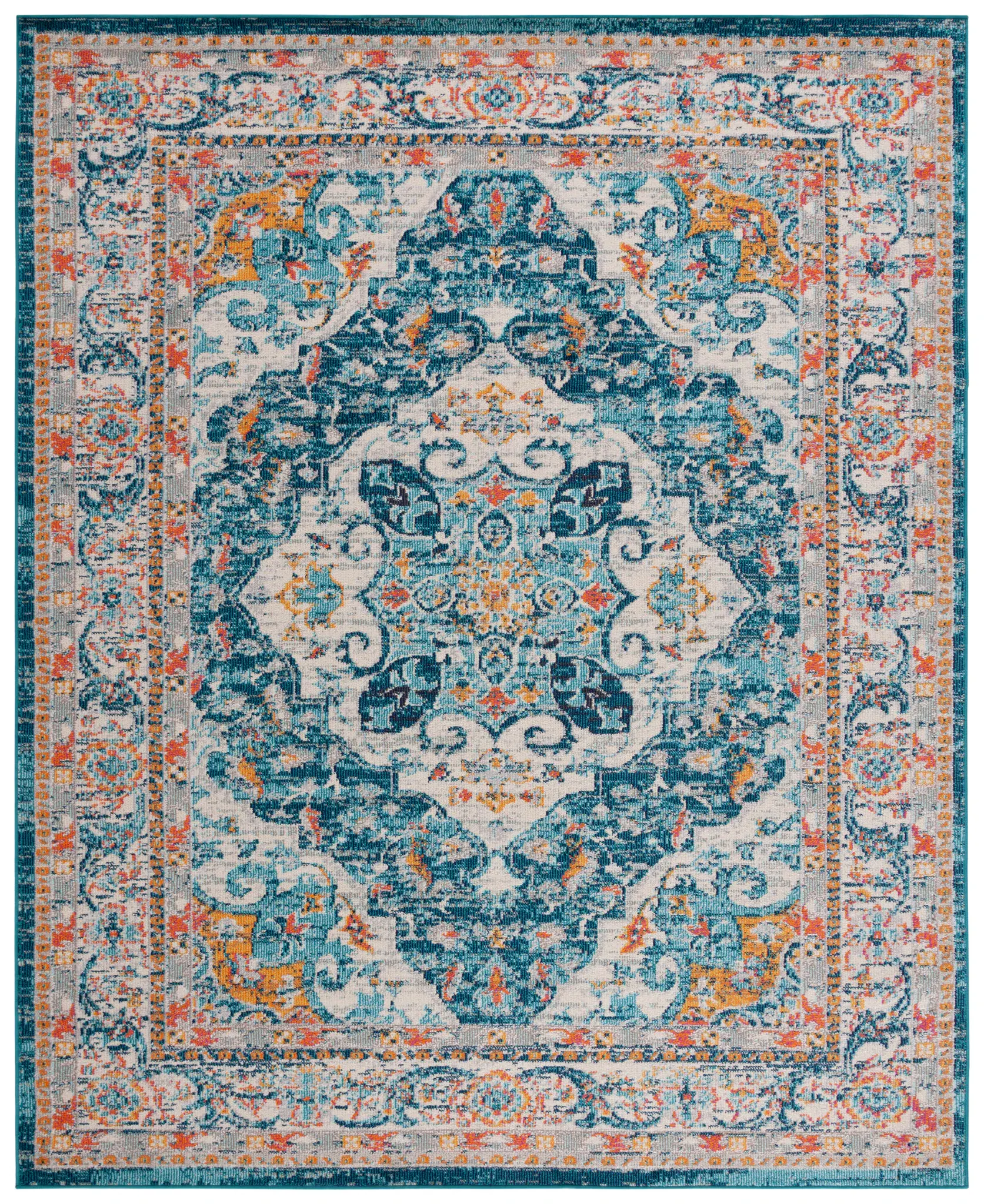 Phoenix Distressed Medallion Rug