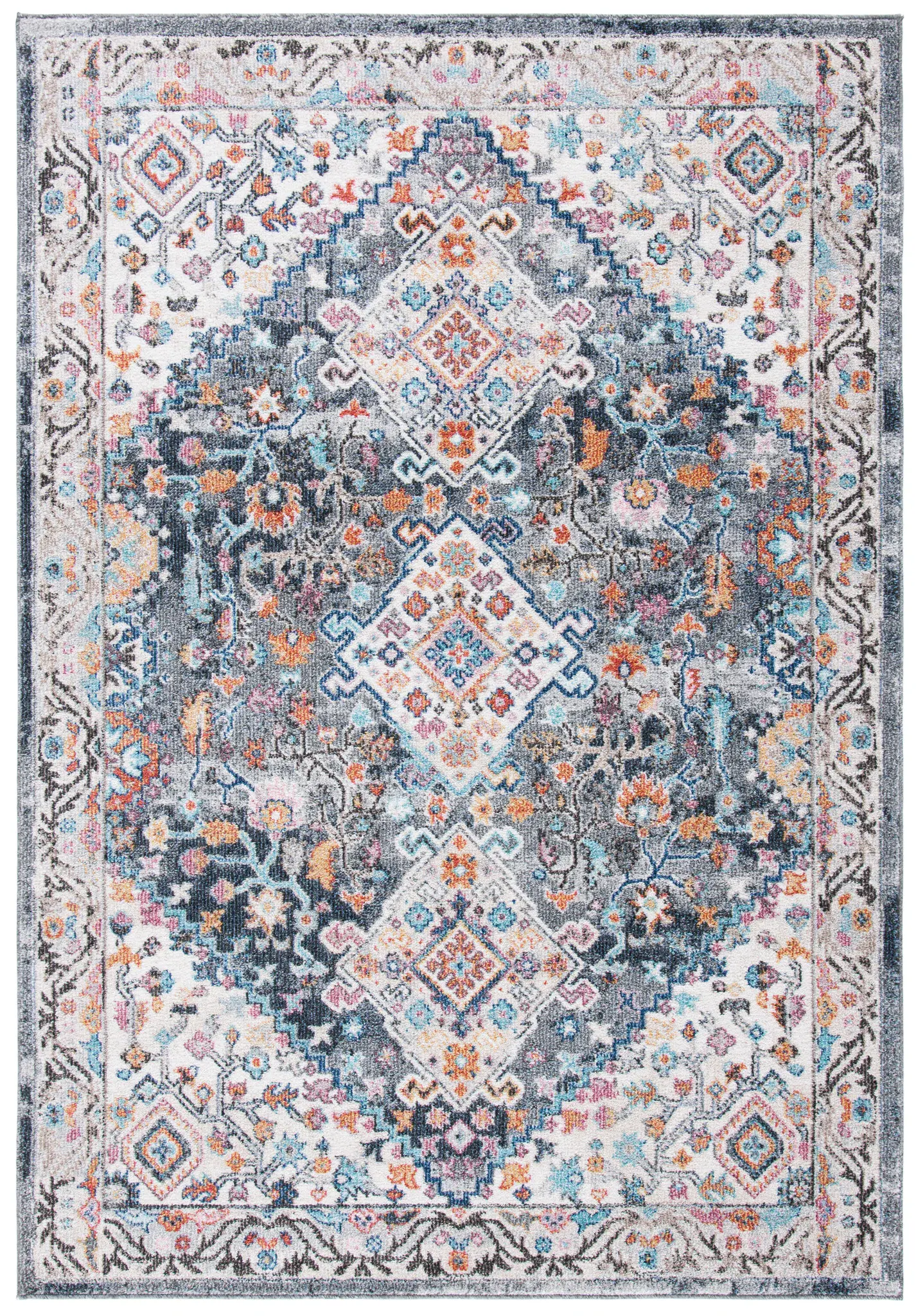 Phoenix Medallion Border Rug