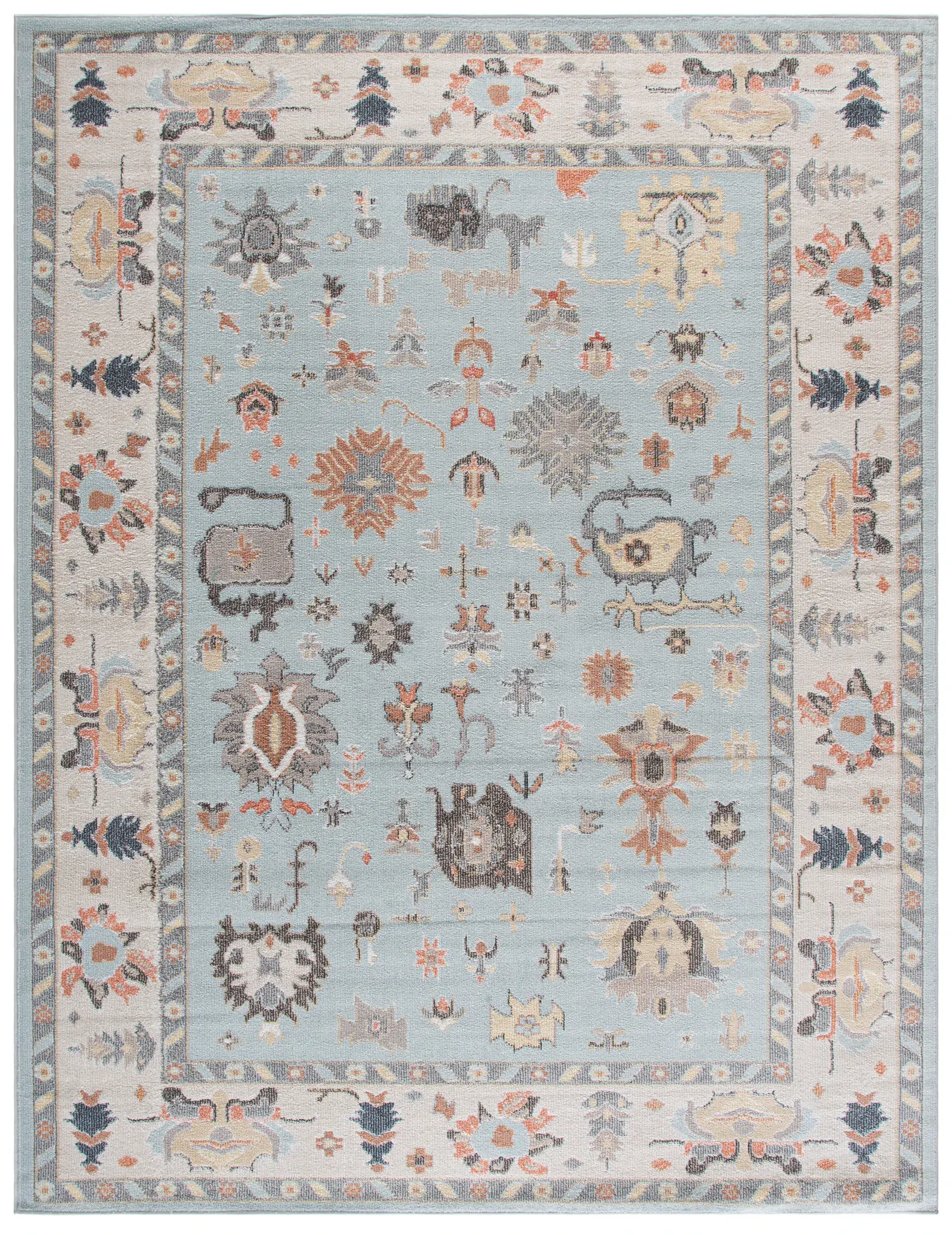 Phoenix Floral Border Rug