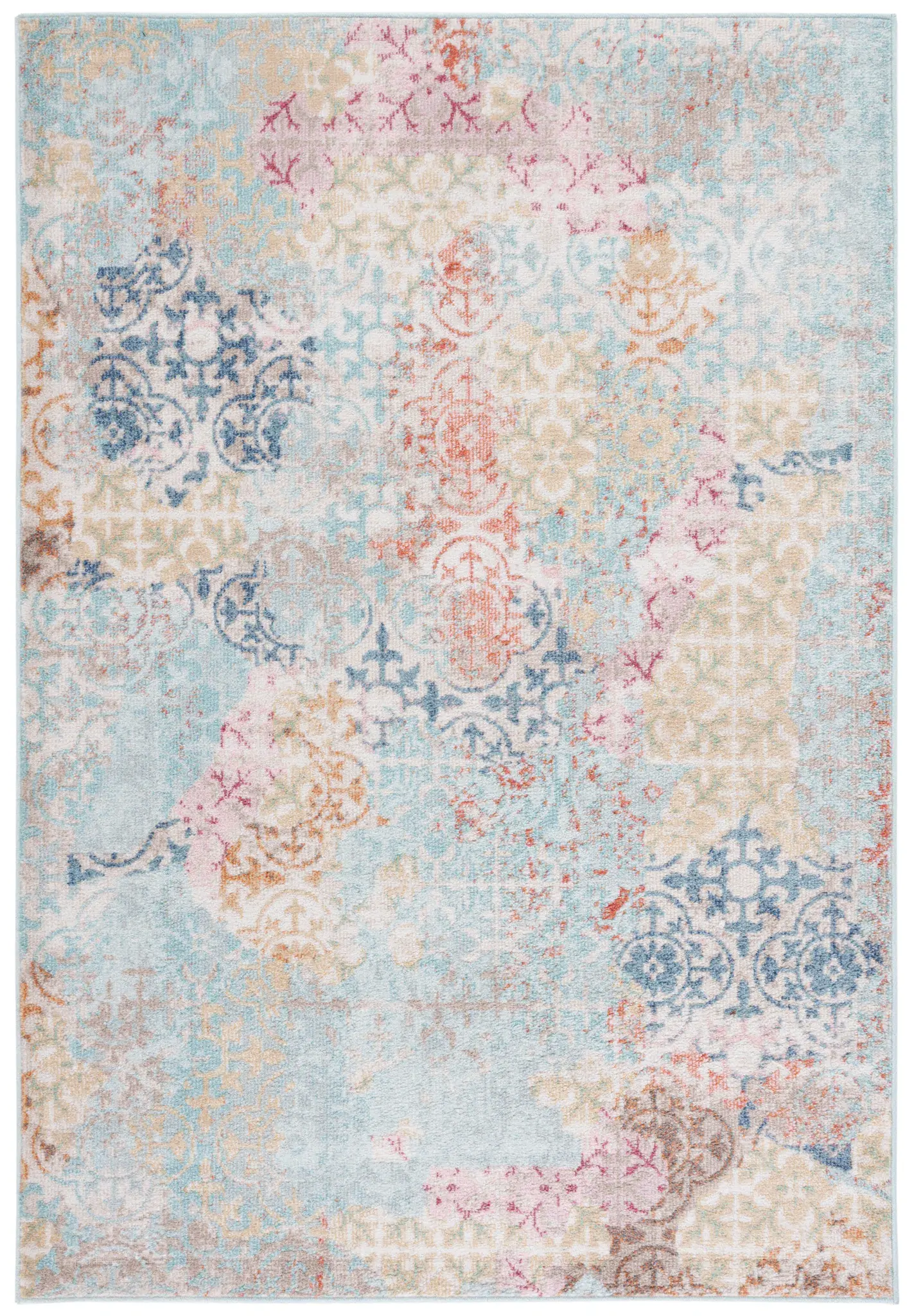 Phoenix Distressed Patchwork Rug