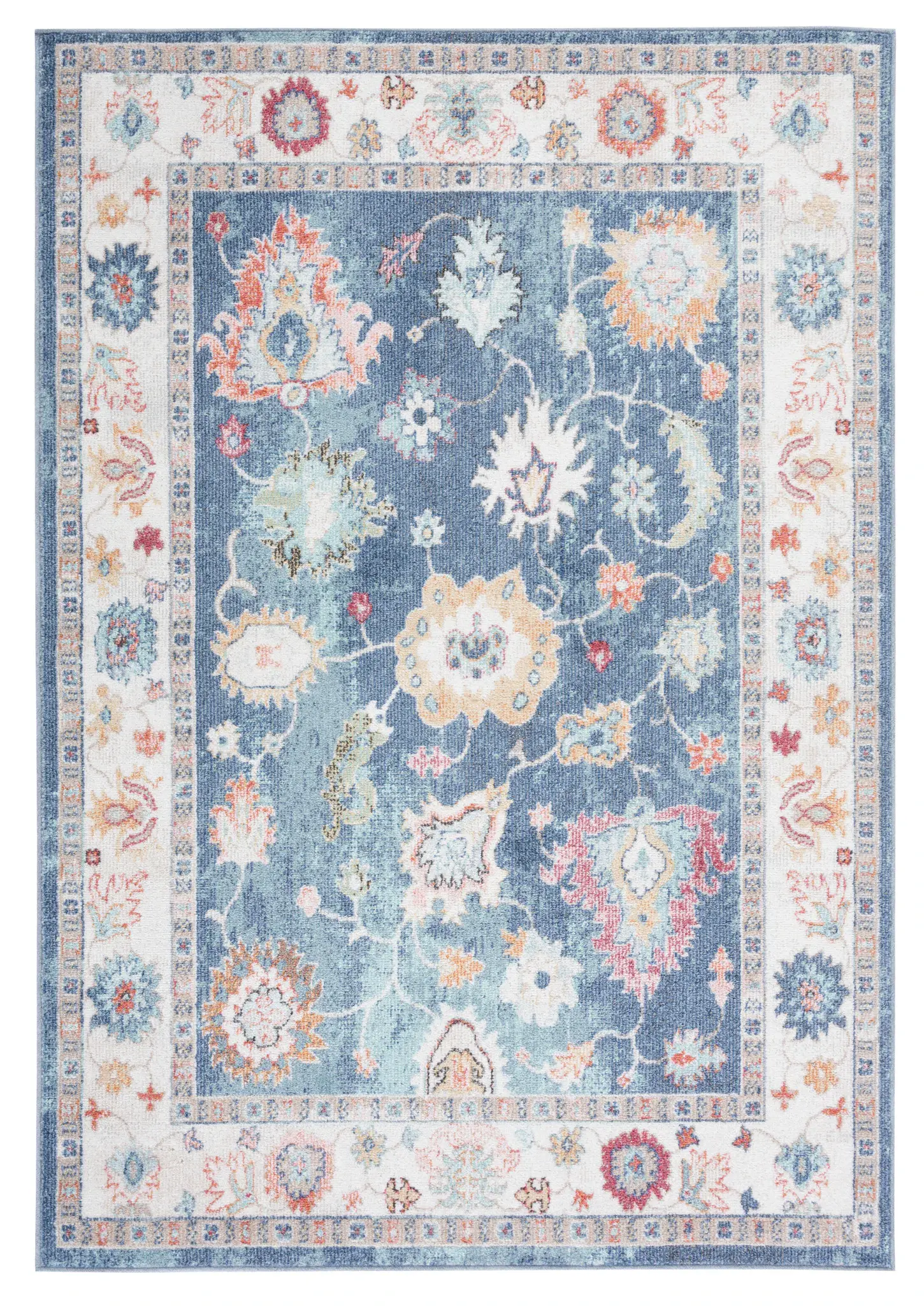 Phoenix Floral Bordered Rug
