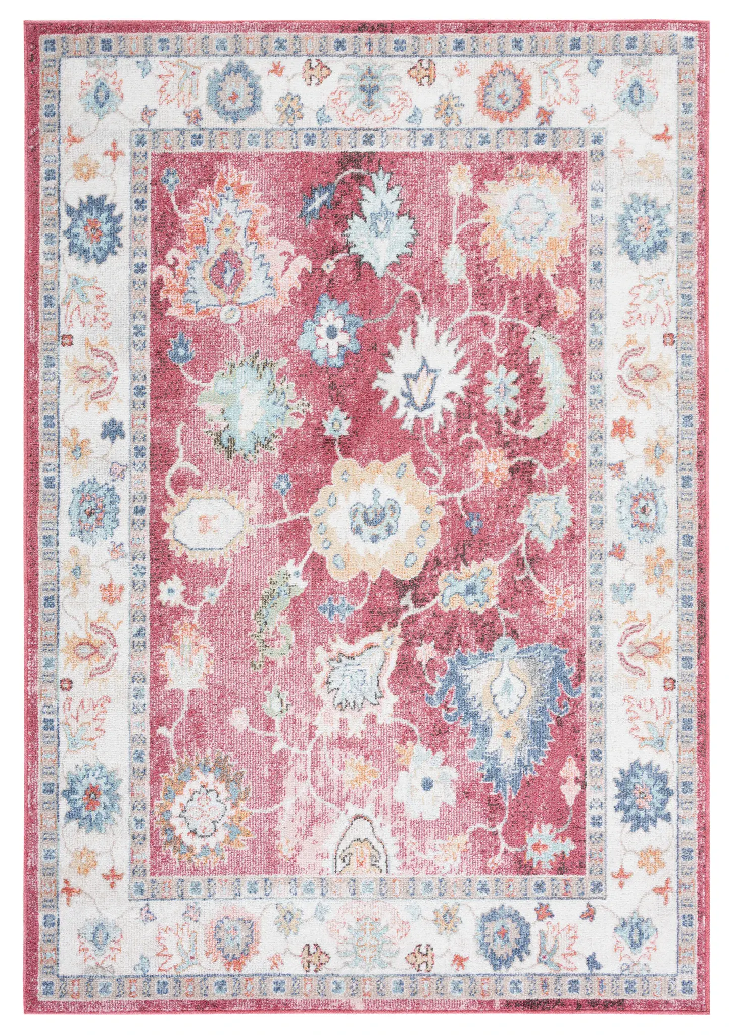 Phoenix Floral Bordered Rug