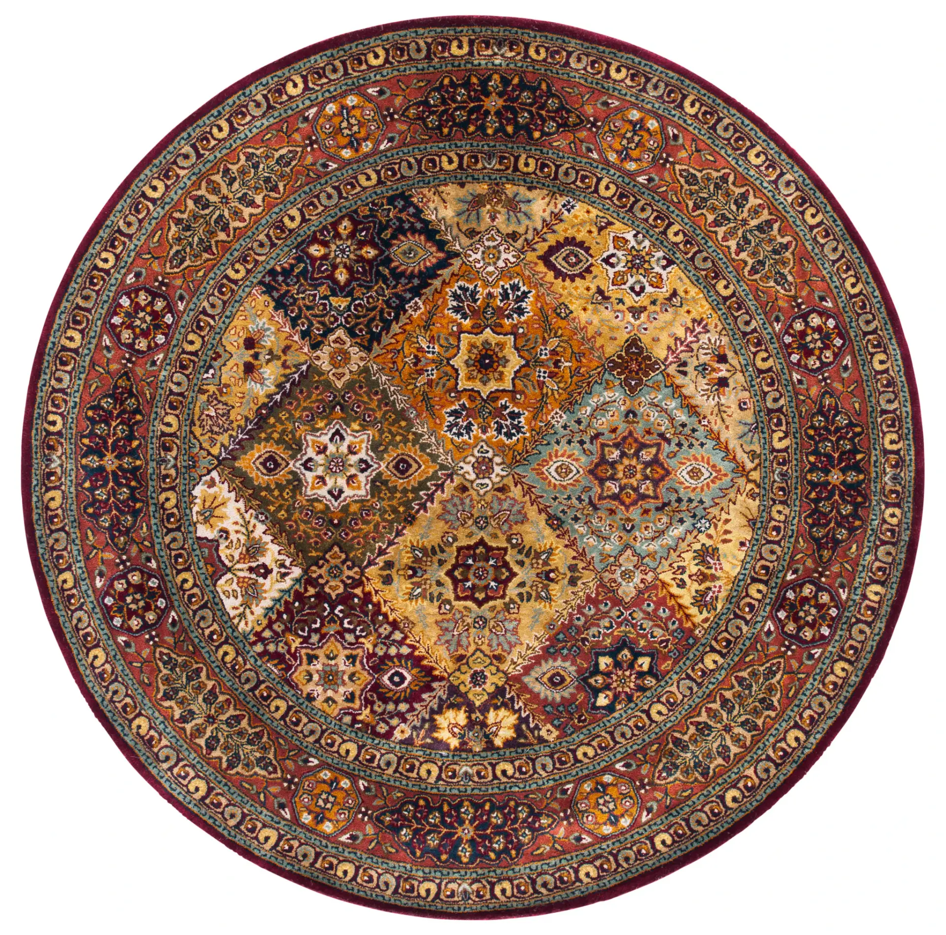 Persian Legend Traditional Floral Tile Wool Rug