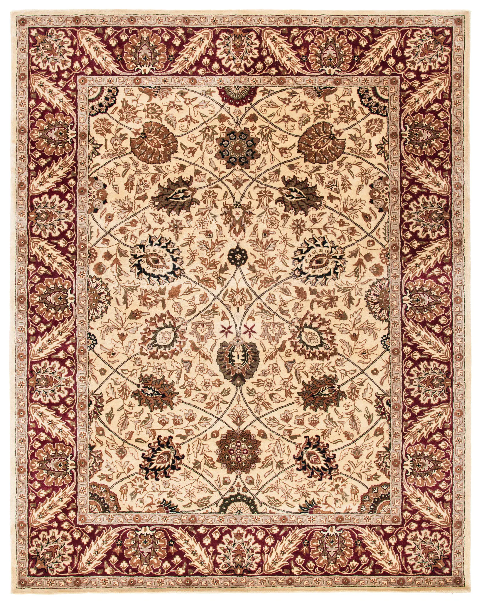 Persian Legend Floral Bordered Wool Rug