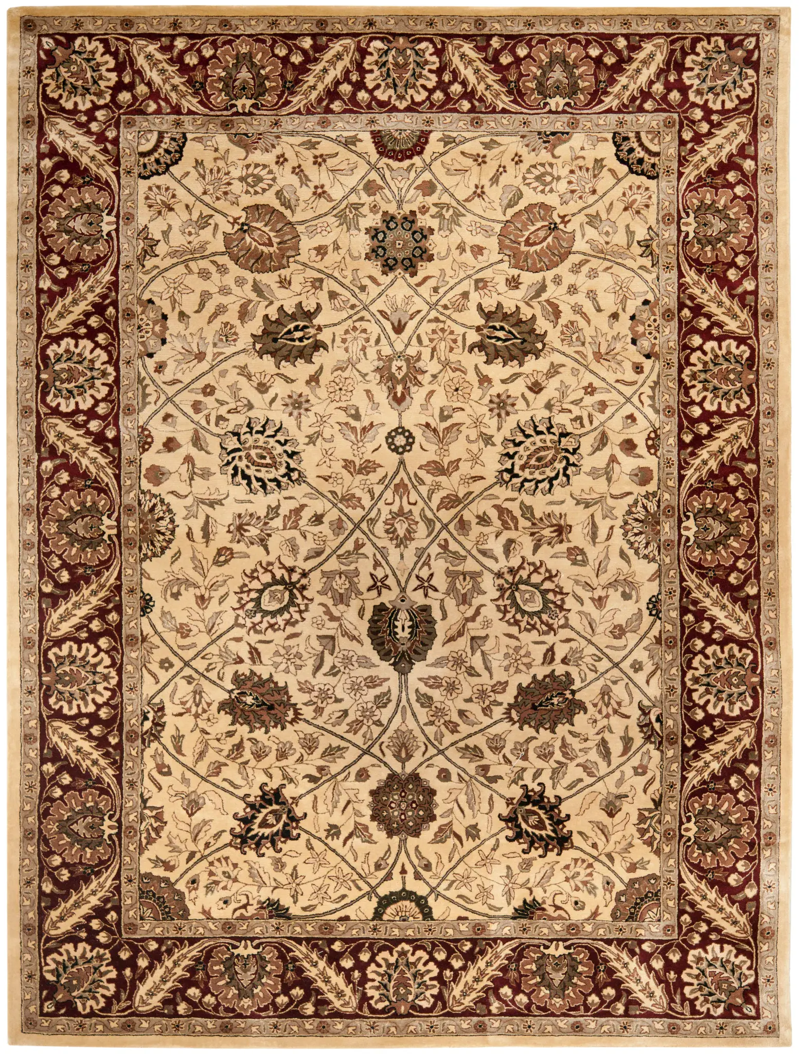 Persian Legend Floral Bordered Wool Rug