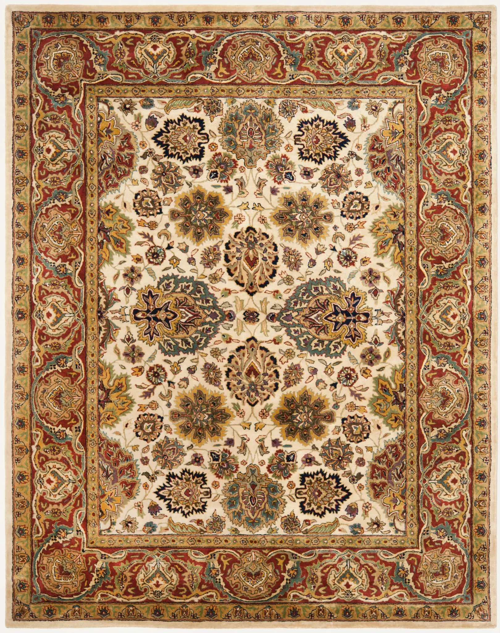 Persian Legend Floral Border Hand-Tufted Wool Rug