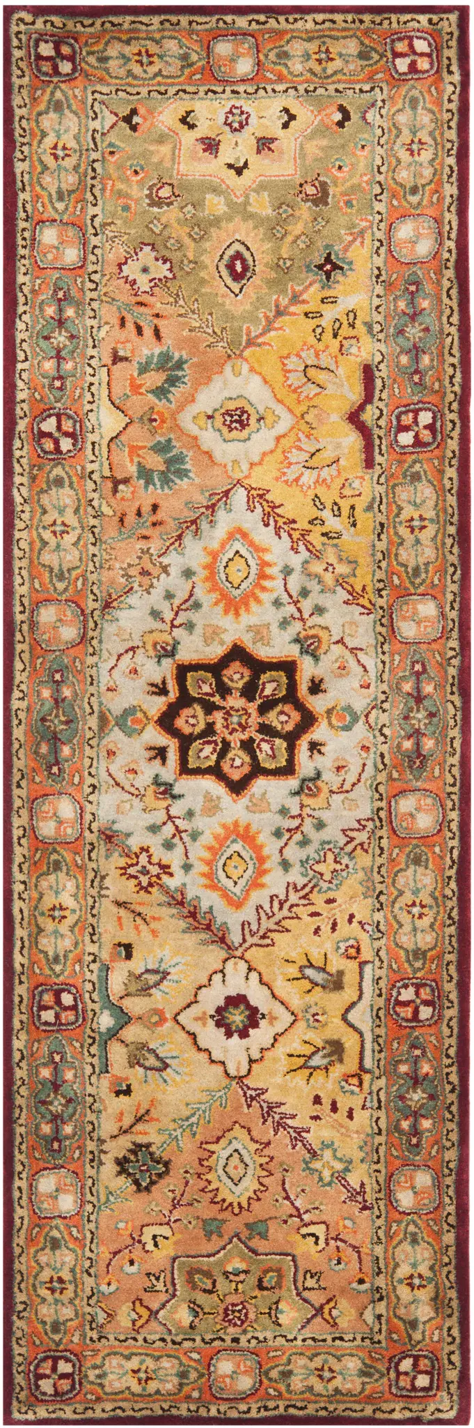 Persian Legend Floral Tile Hand-Tufted Wool Rug