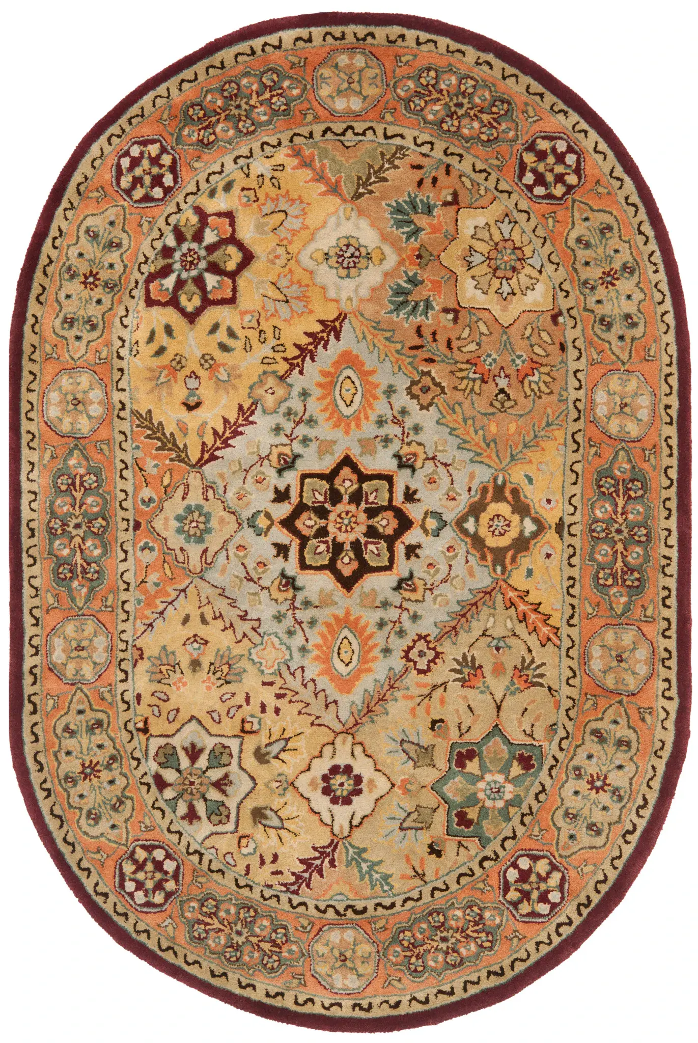 Persian Legend Floral Tile Hand-Tufted Wool Rug