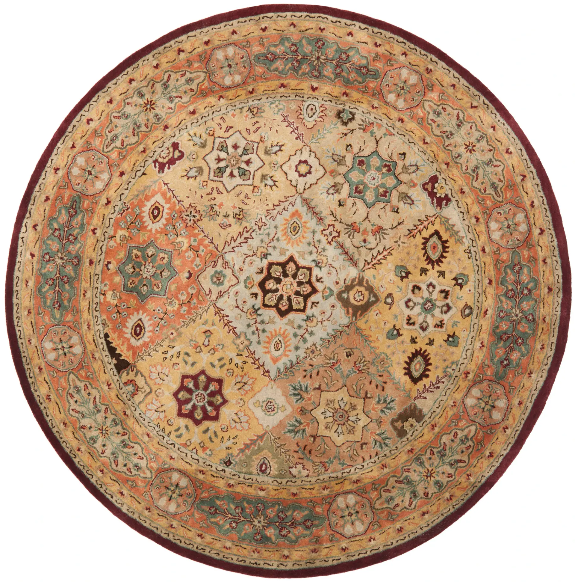 Persian Legend Floral Tile Hand-Tufted Wool Rug
