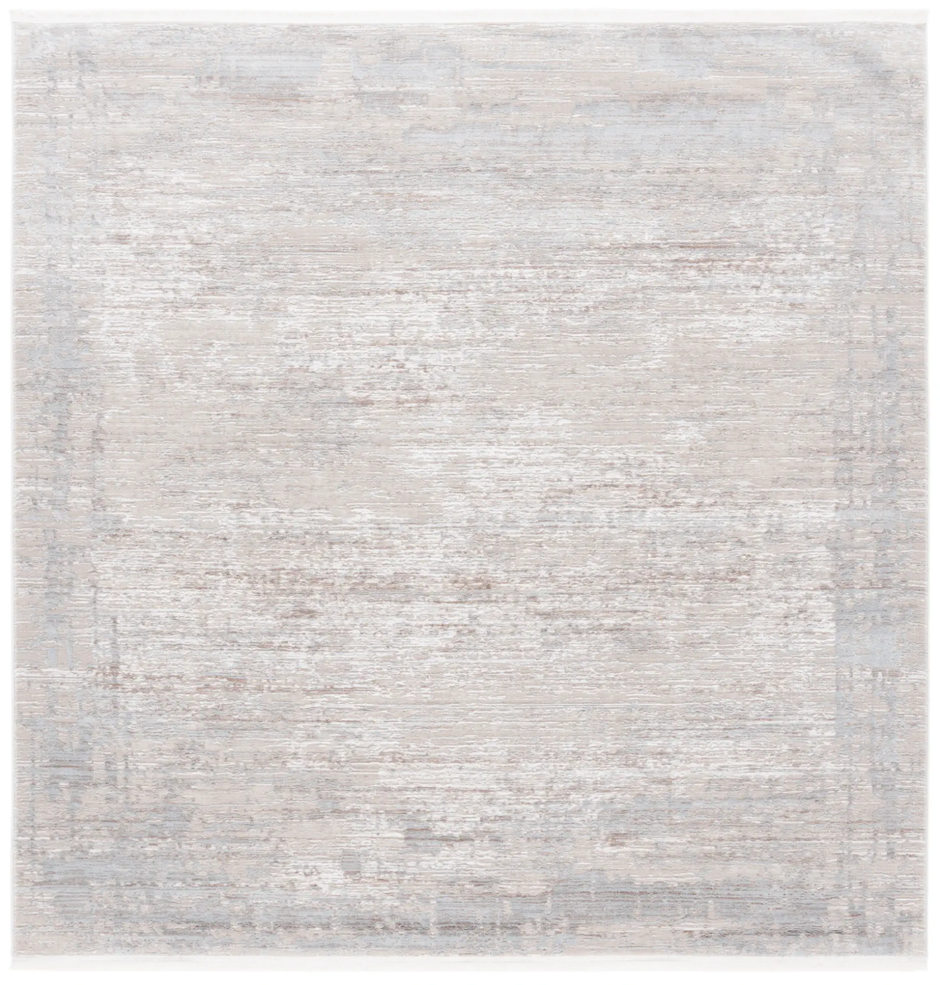Platinum Distressed Border Rug
