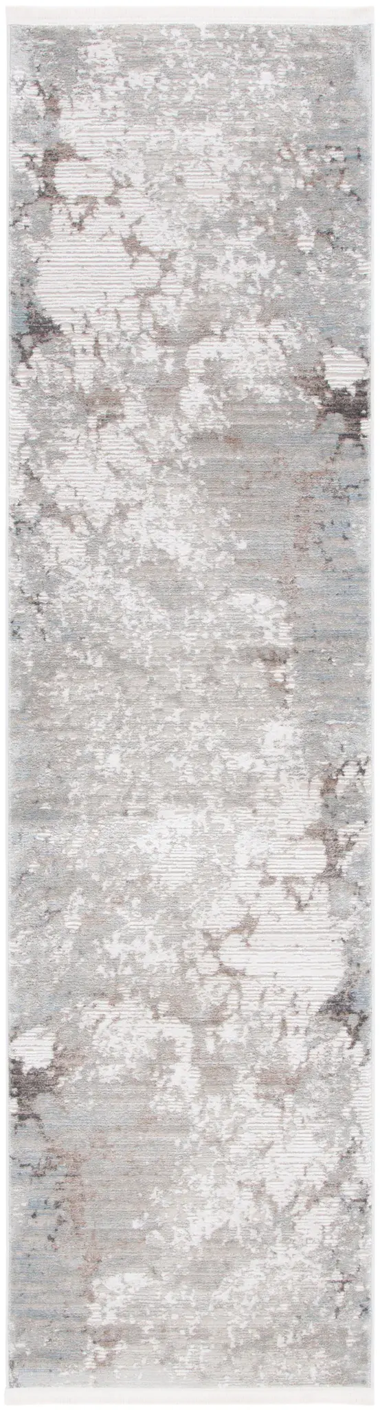 Platinum Distressed Abstract Rug