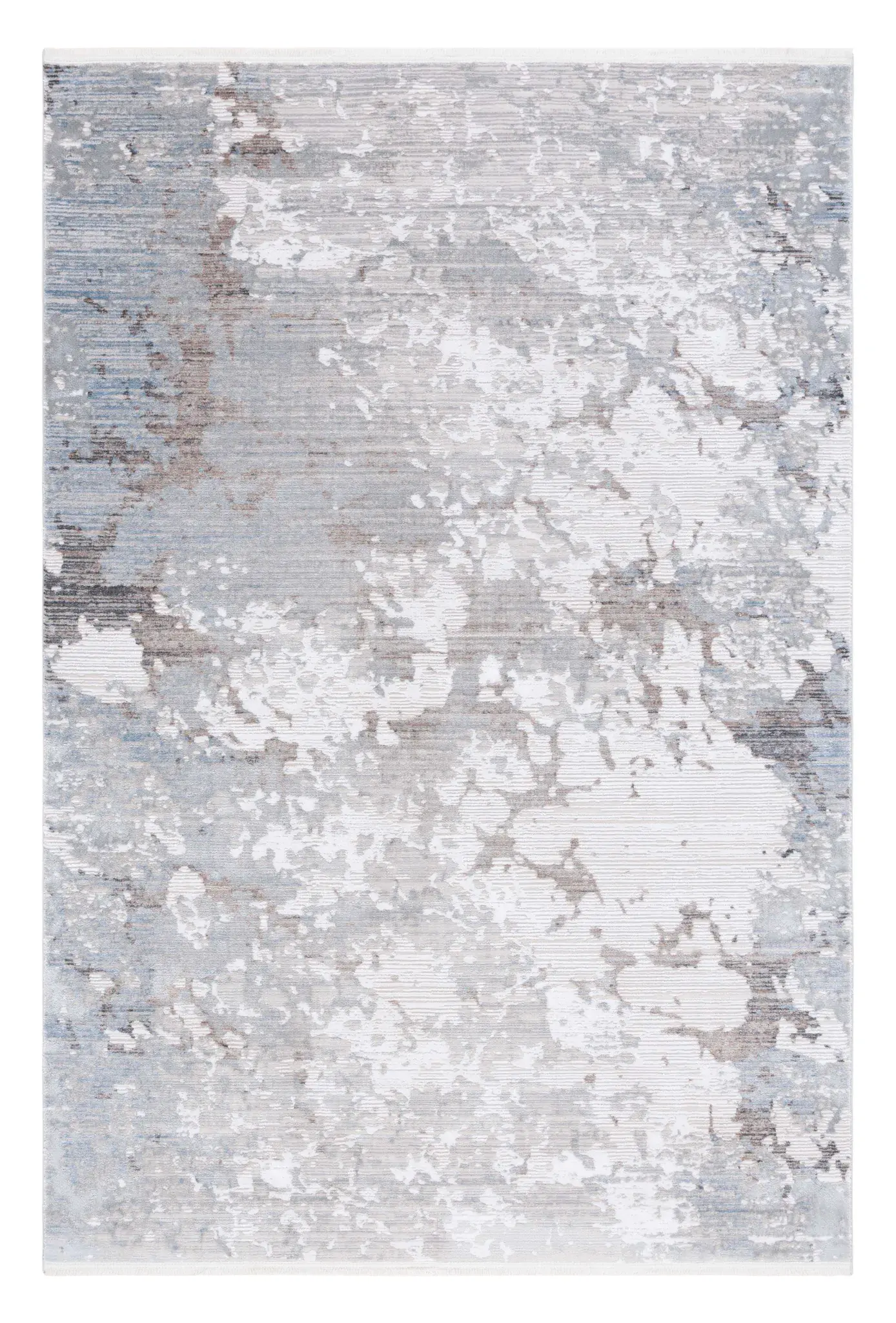 Platinum Distressed Abstract Rug