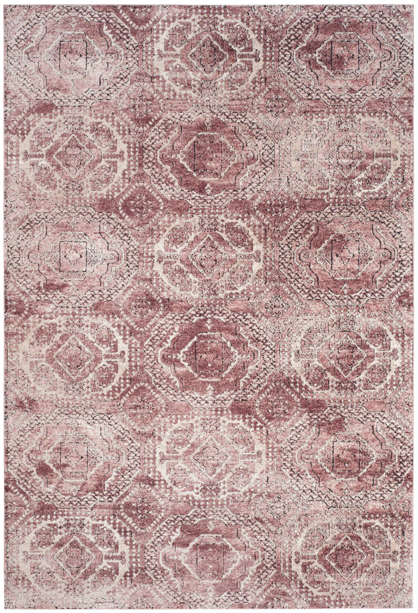 Palermo Vintaged Geometric Viscose Rug