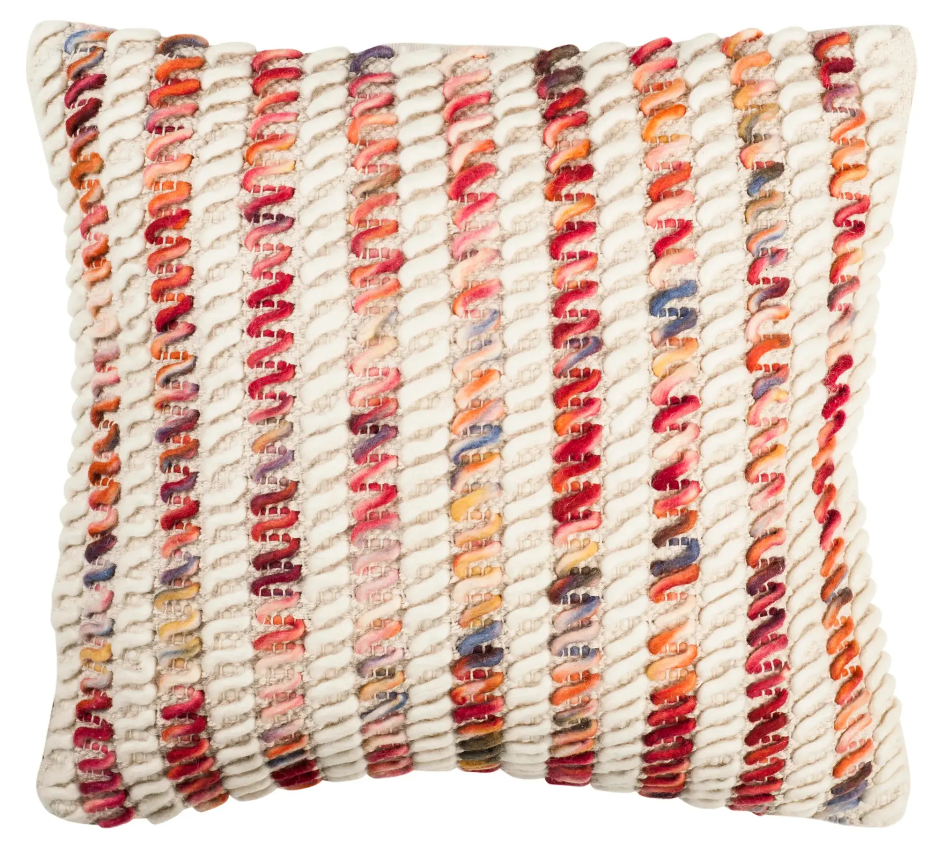 Candy Cane Looped Pillow