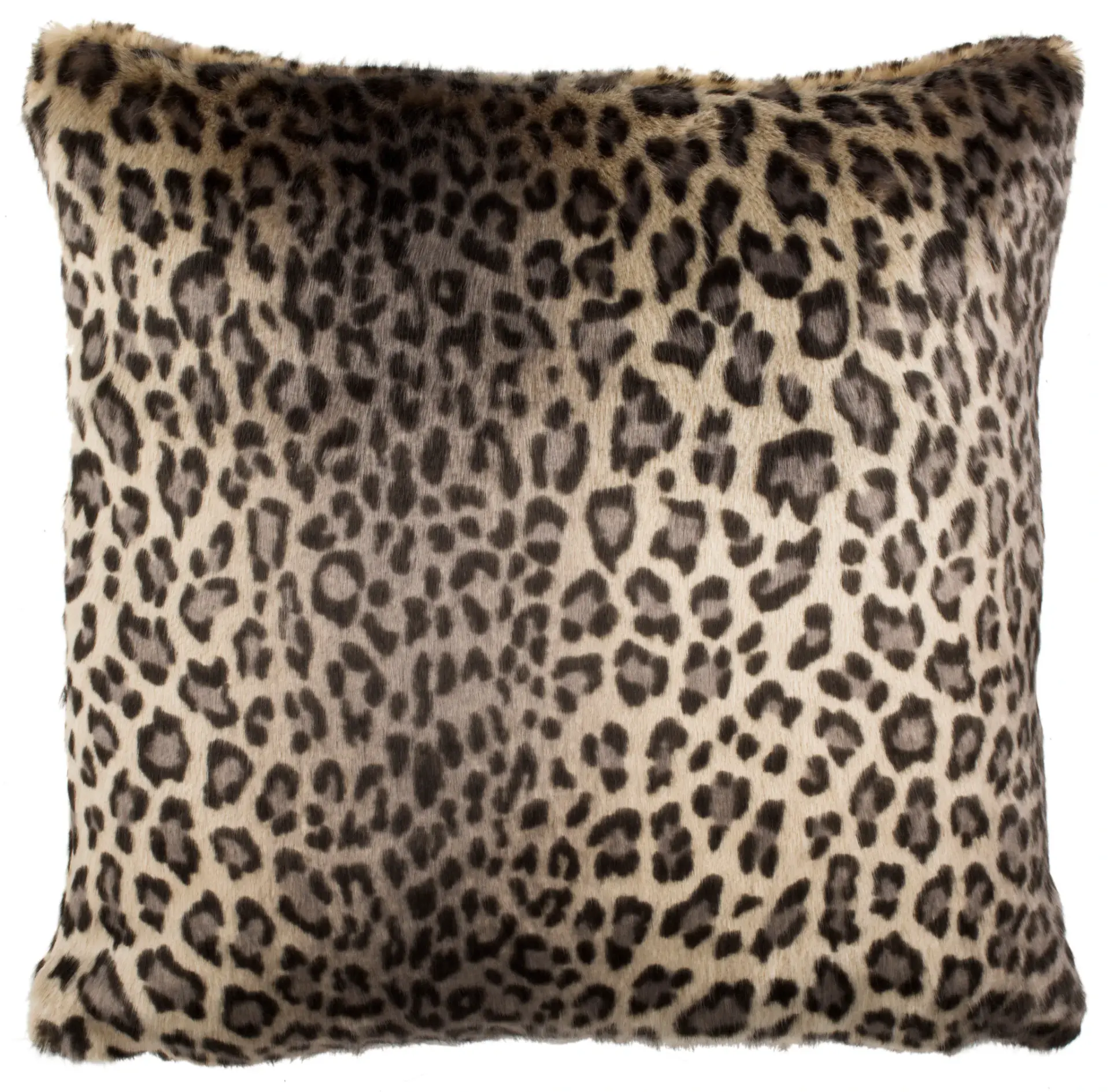 Faux Black Leopard Pillow