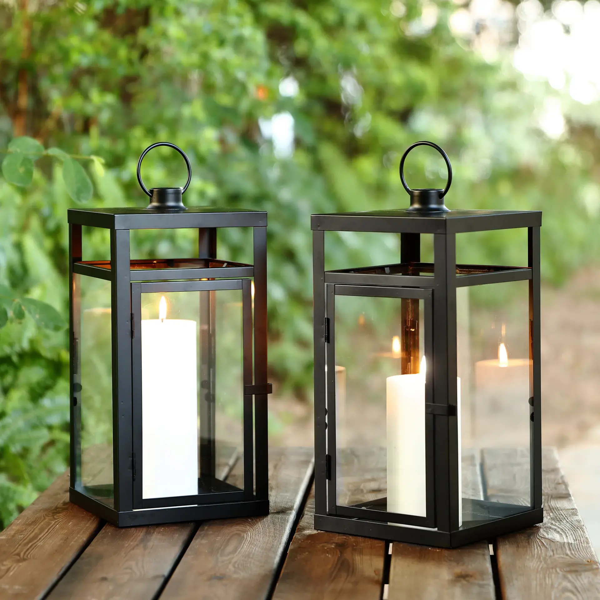 Fraleigh 16-Inch Outdoor Lantern (Set of 2)