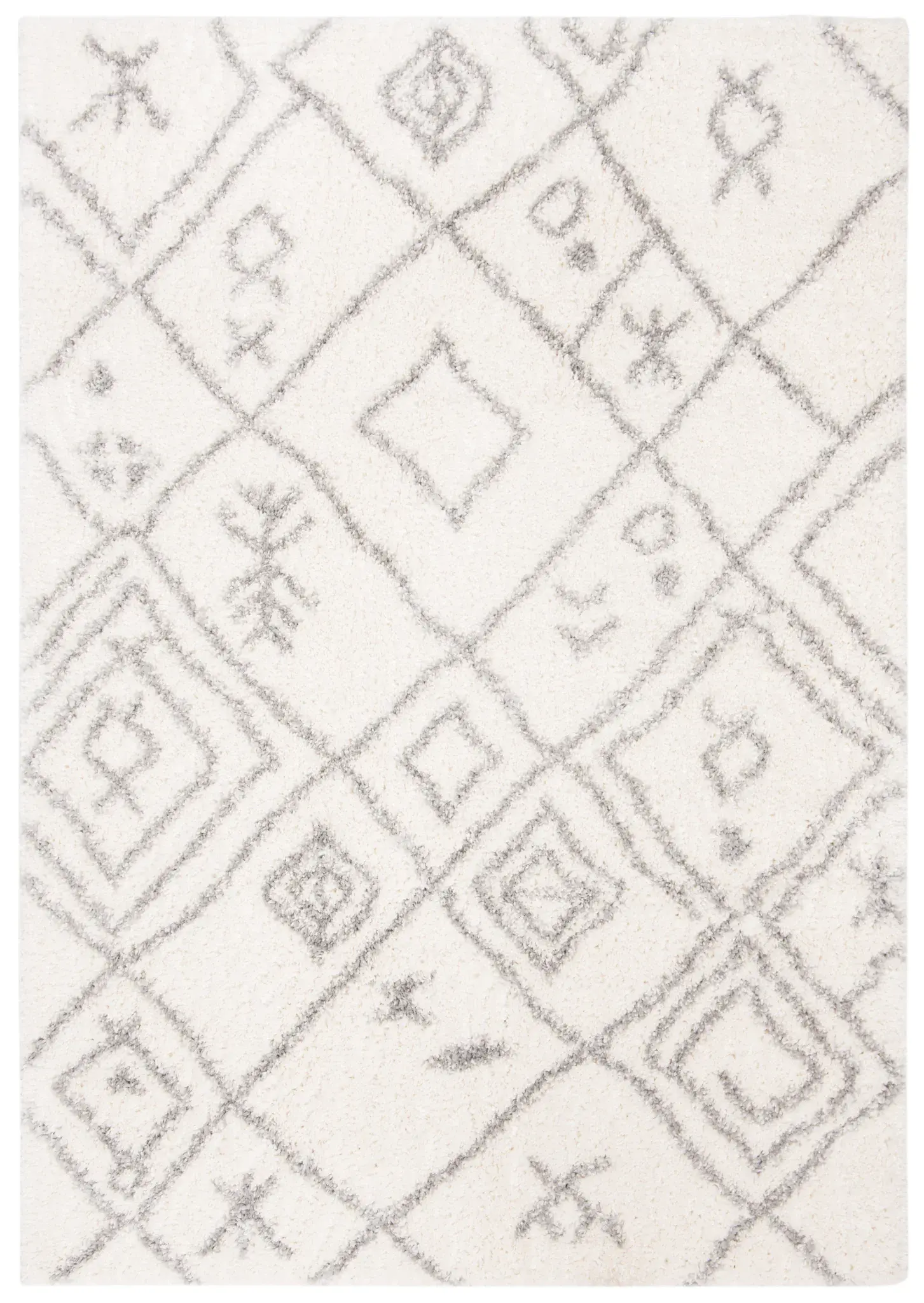 Parma Tribal Diamond Shag Rug