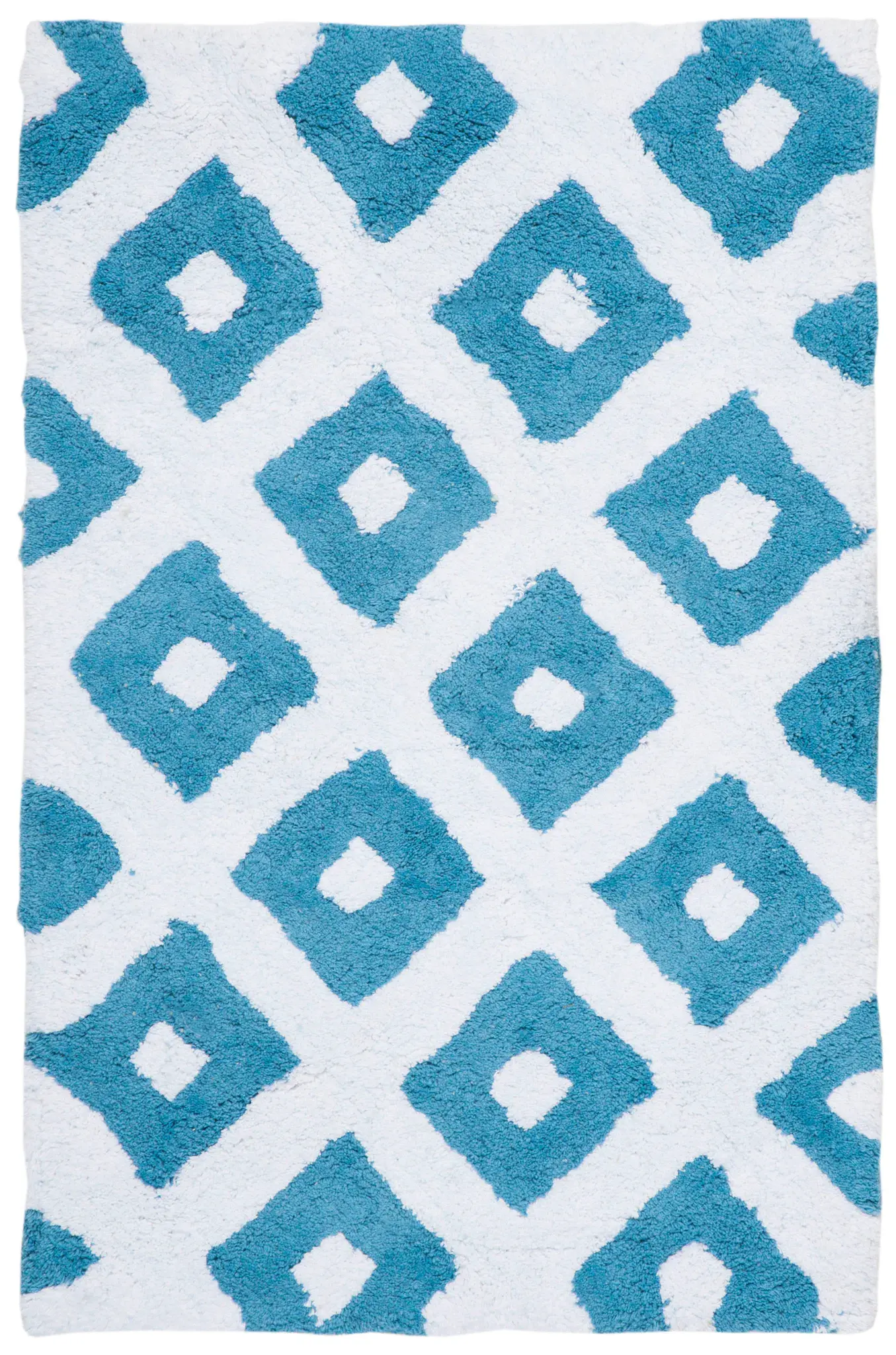 Plush Master Bath Diamond Rug (Set of 2)