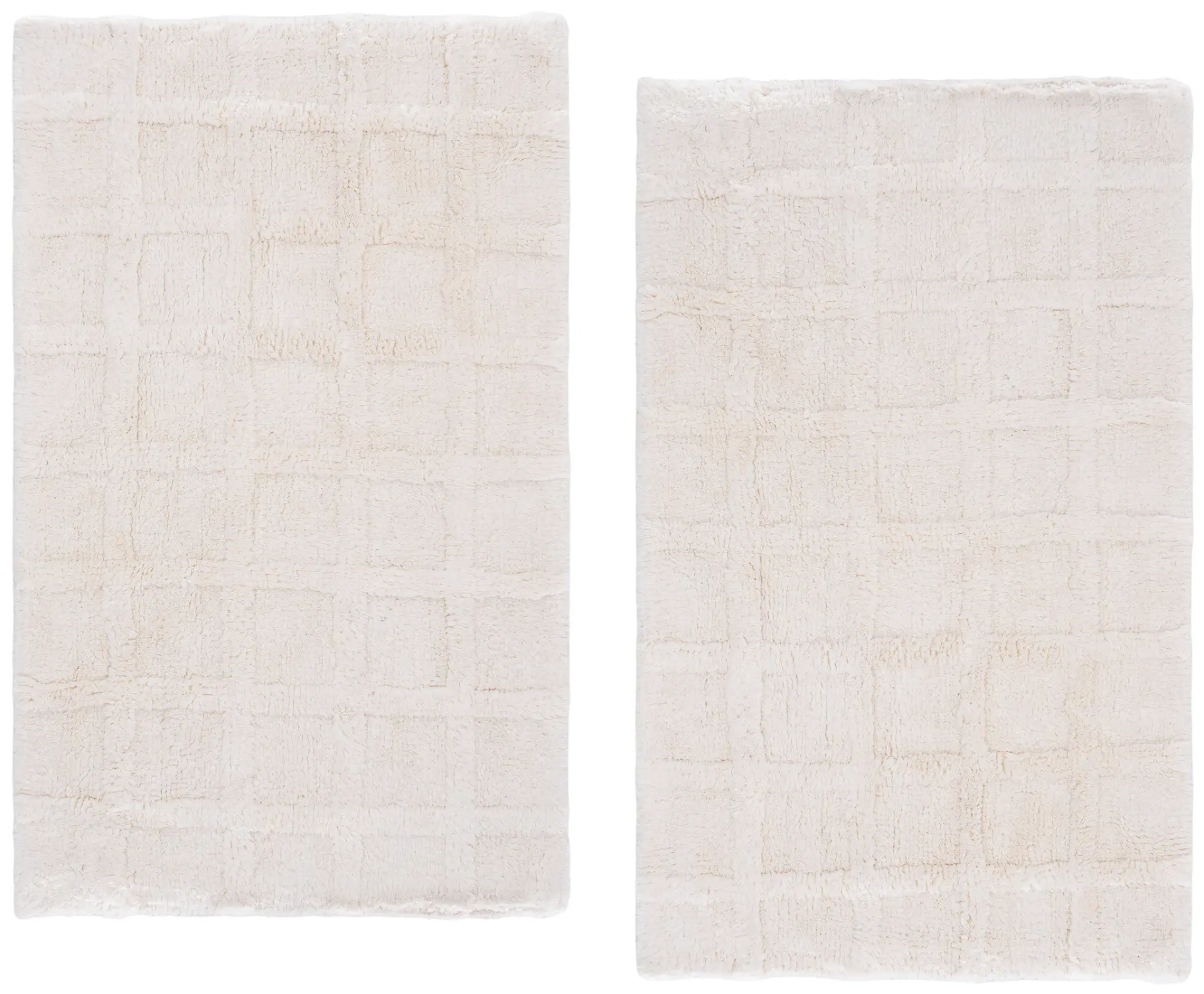 Quinn Waffle Grid Bath Mat (Set of 2)