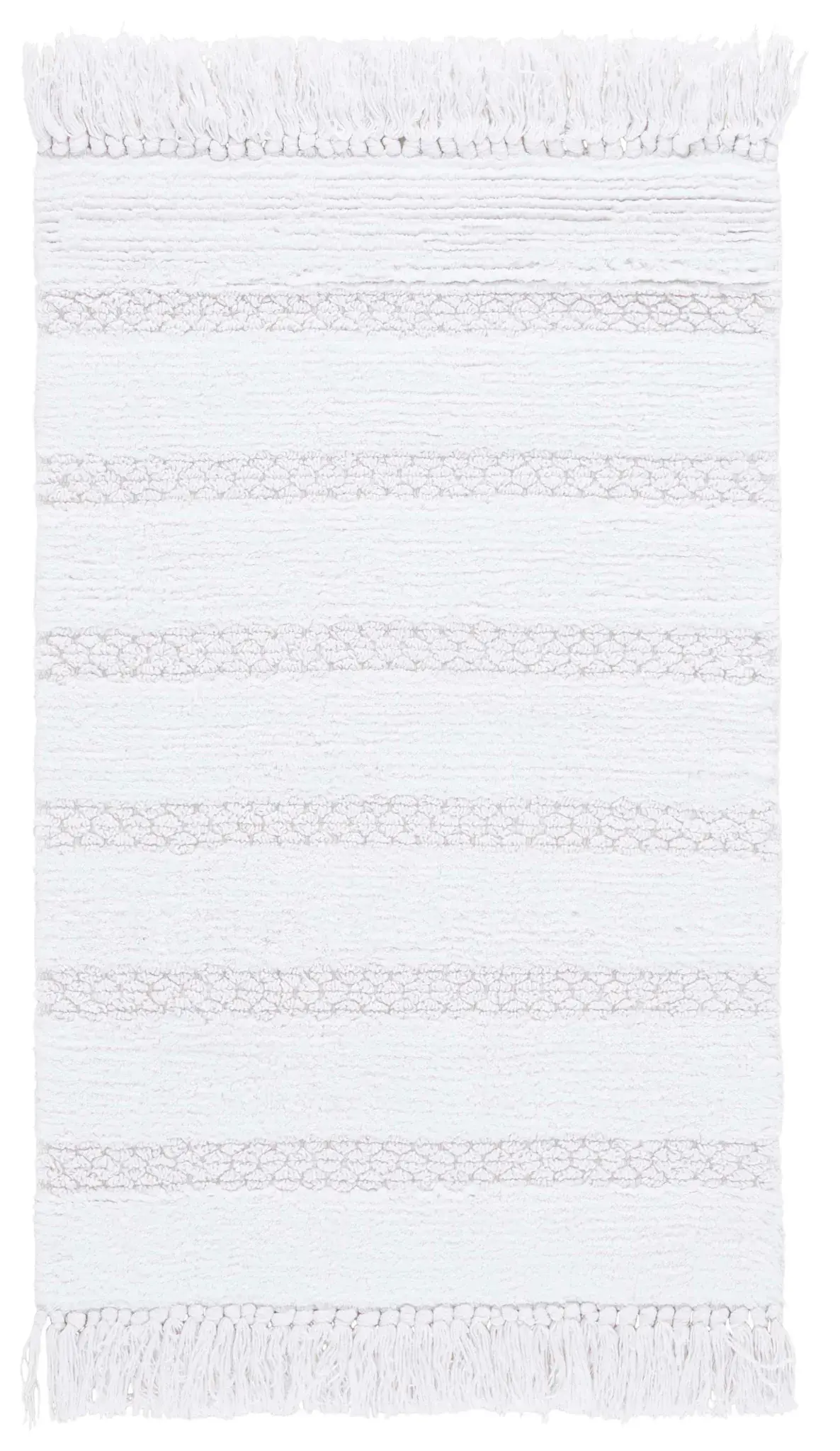 Finn Fringe Cotton Bathmat (Set of 2)