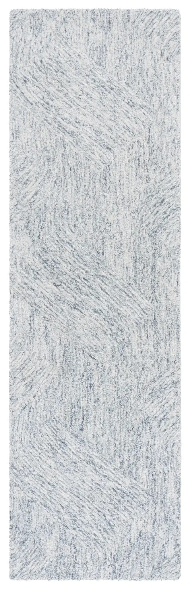 Pine Ribbed Herringbone Hand-Tufted Wool Rug
