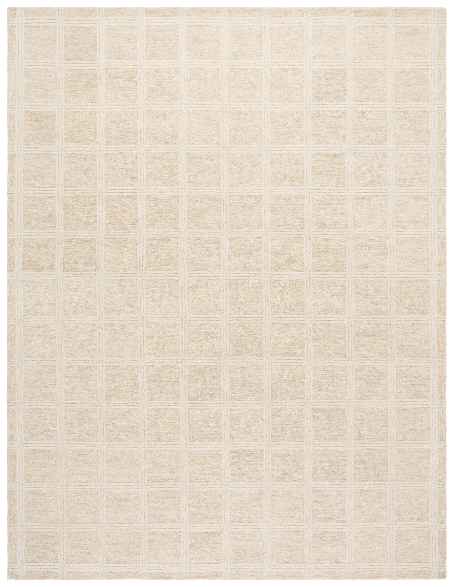 Pine Grid Hand-Tufted Wool Rug