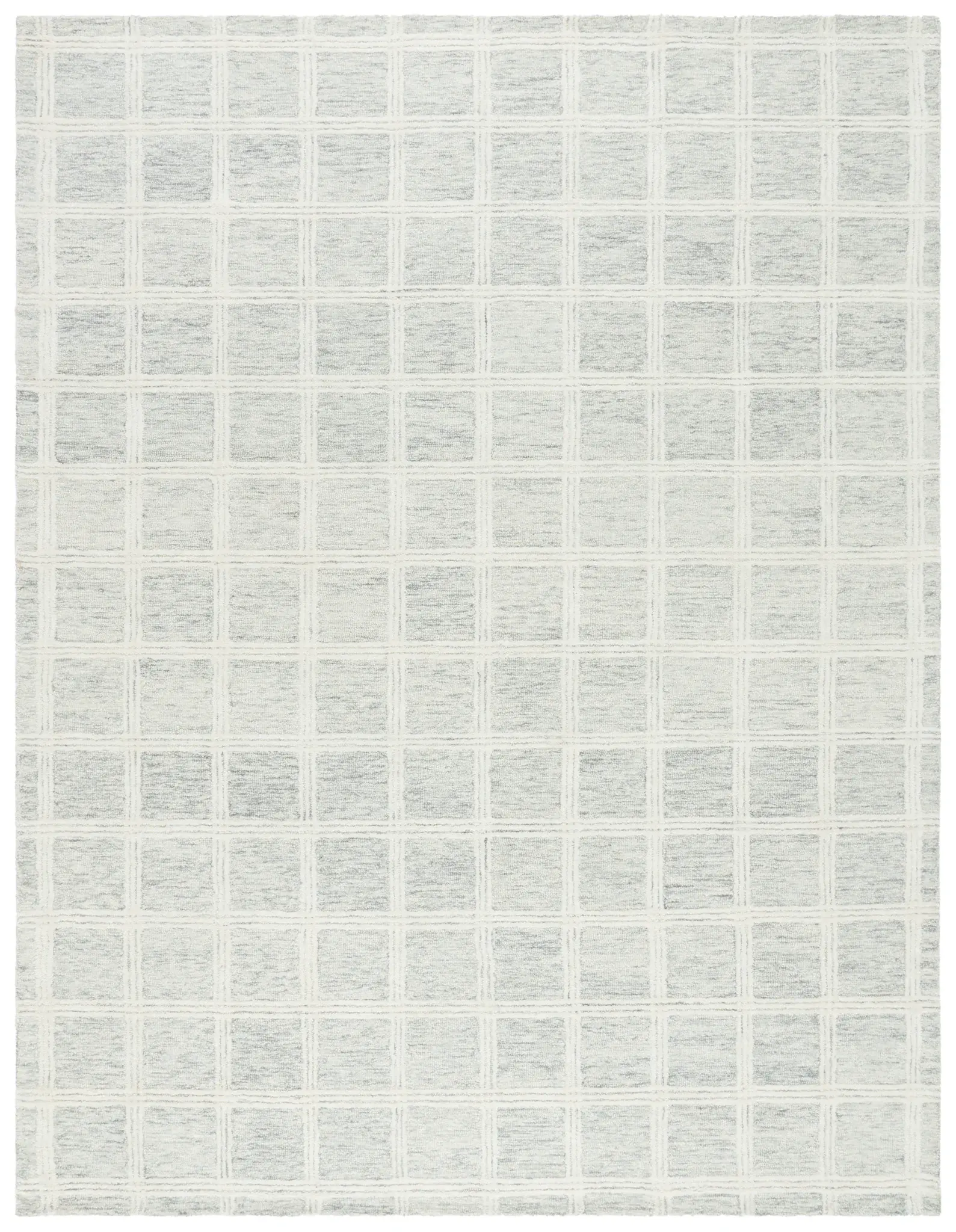Pine Grid Hand-Tufted Wool Rug