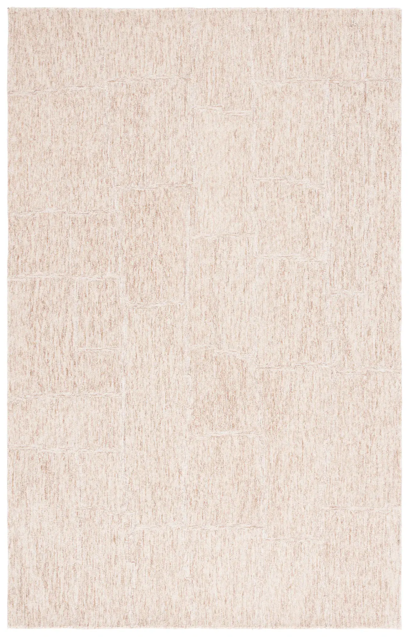 Pine Textured Block Hand-Tufted Wool Rug
